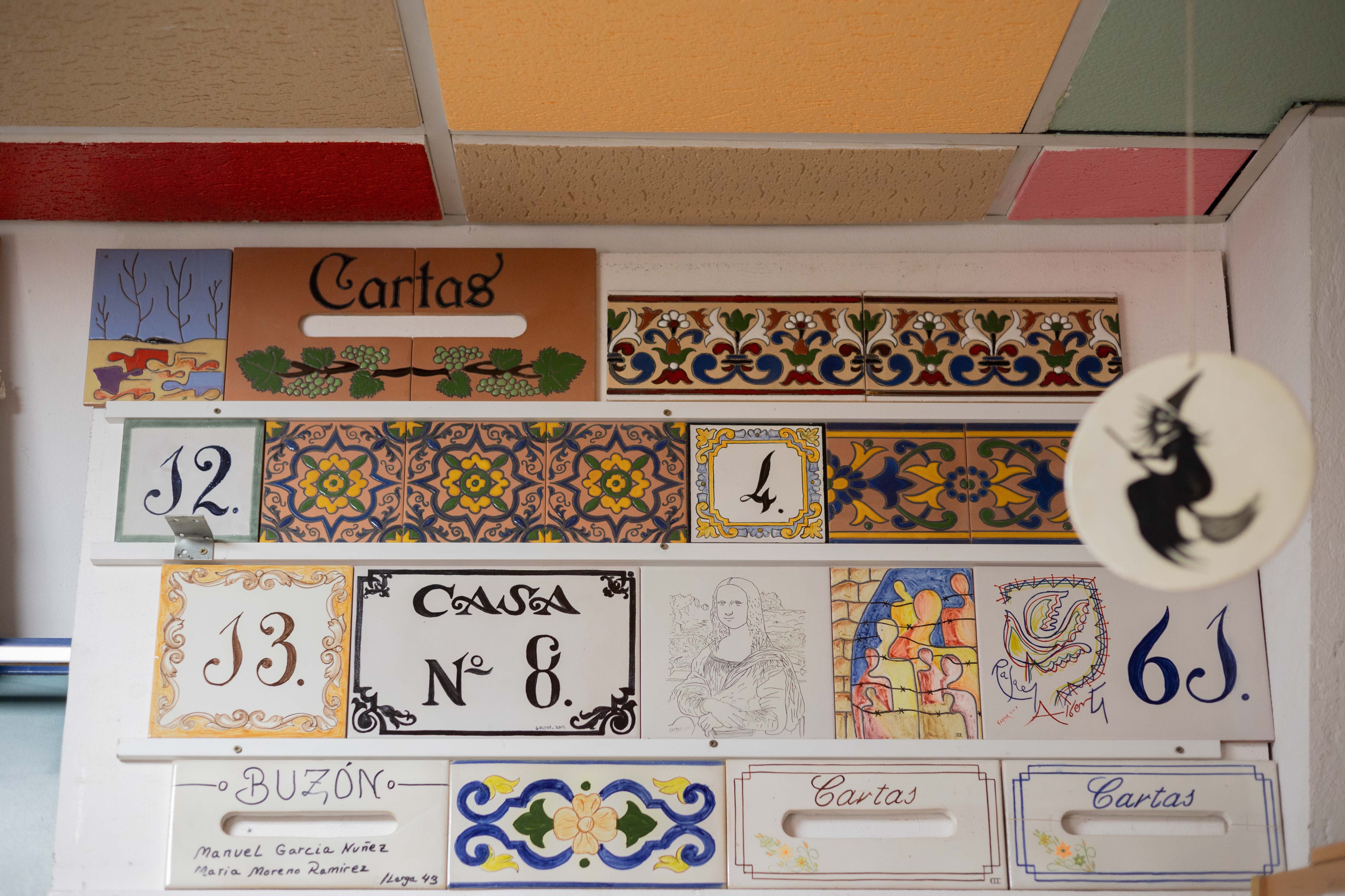 Detalle de algunos números fabricados por Gaspar.