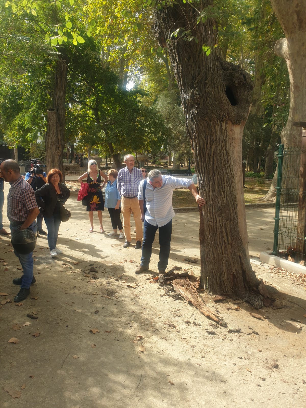 Visita de ciudadanos a parque María Cristina. PSOE ALGECIRAS