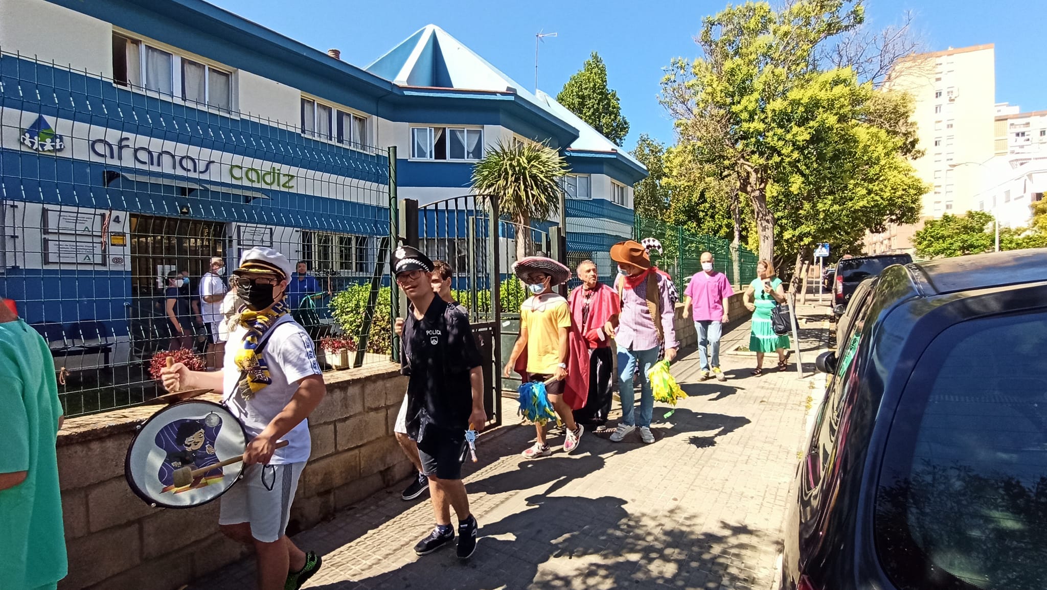 Alumnado del colegio de educación especial Constitución 1812 en Cádiz.