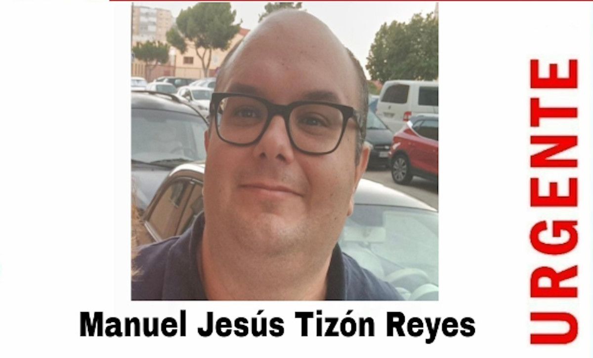 Manuel Jesús Tizón Reyes, vecino de San Fernando desparecido.