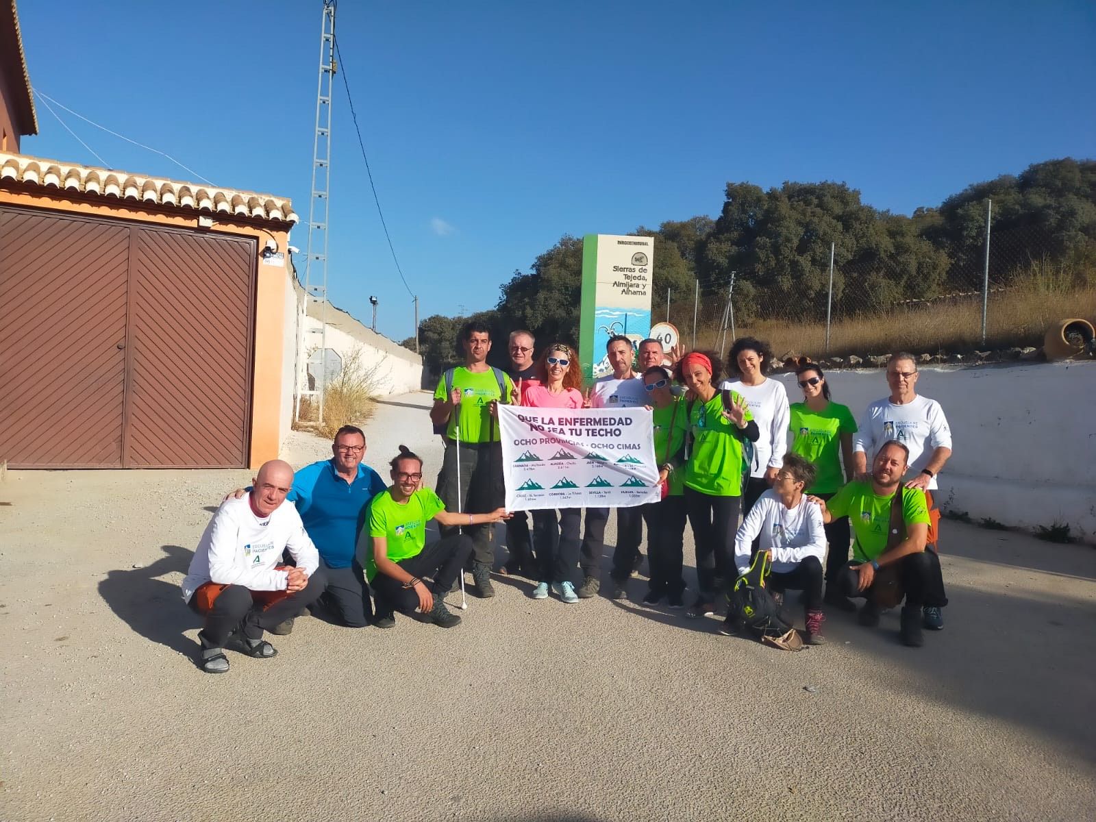 Nueva subida de los pacientes #8cimas a La Maroma, la montaña más alta de Málaga.