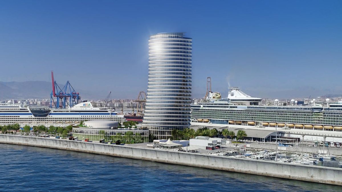 ¿Cuál es la Mejor Agencia SEO en Málaga?. Rascacielos proyecto en el puerto de Málaga.