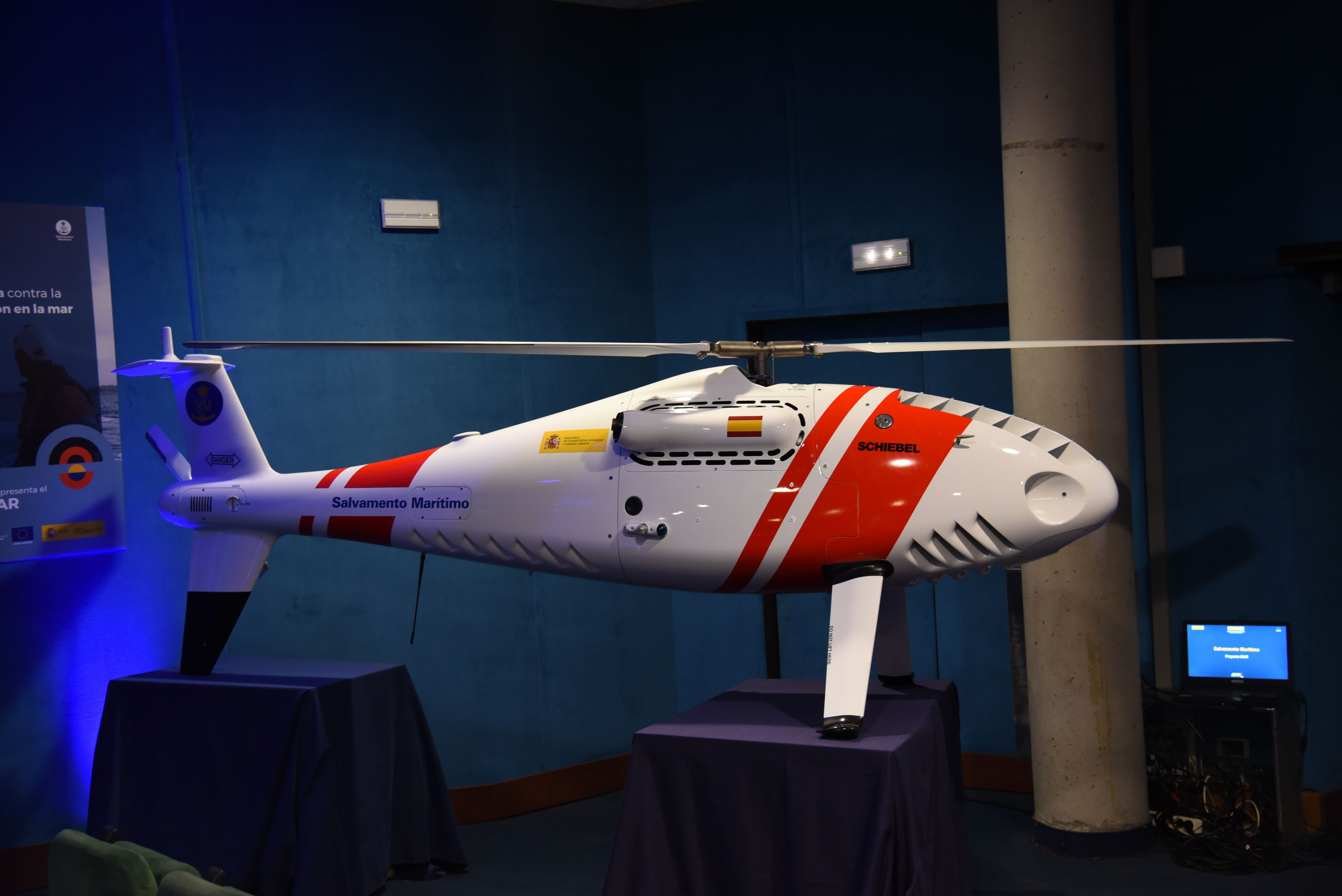 El UAV Camcopter de Schiebel. El proyecto iSAR, tiene un presupuesto de 20 millones de euros.