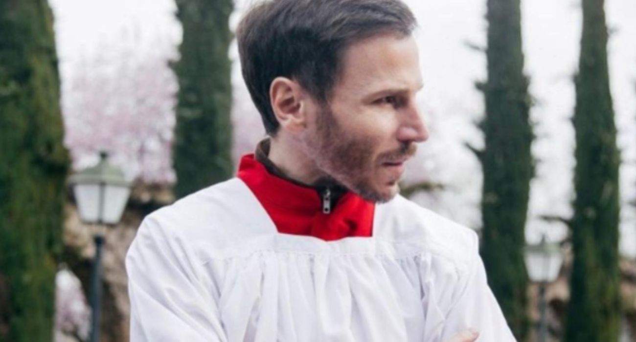 El actor Rubén Ochandiano, en la escena de una película.