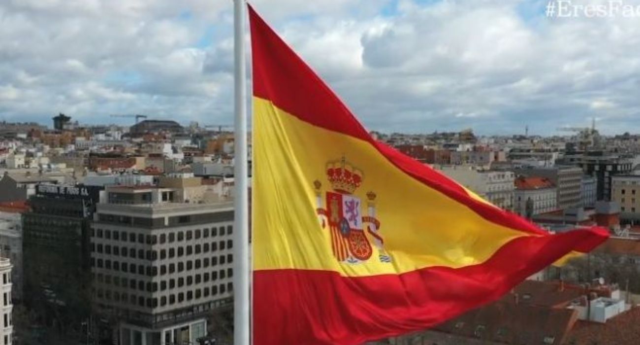 La bandera de España aparece en la campaña #EresFacha. La bandera de España aparece en la campaña #EresFacha.