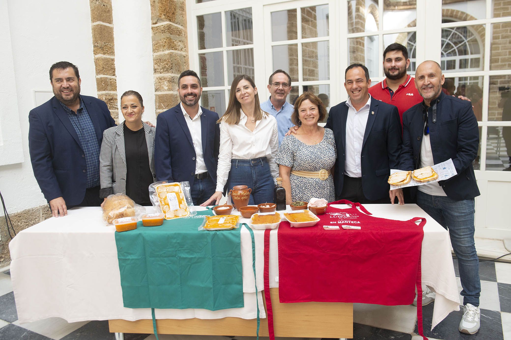 Presentación del Día Internacional del Lomo en Manteca, que tendrá lugar este fin de semana en Vejer.