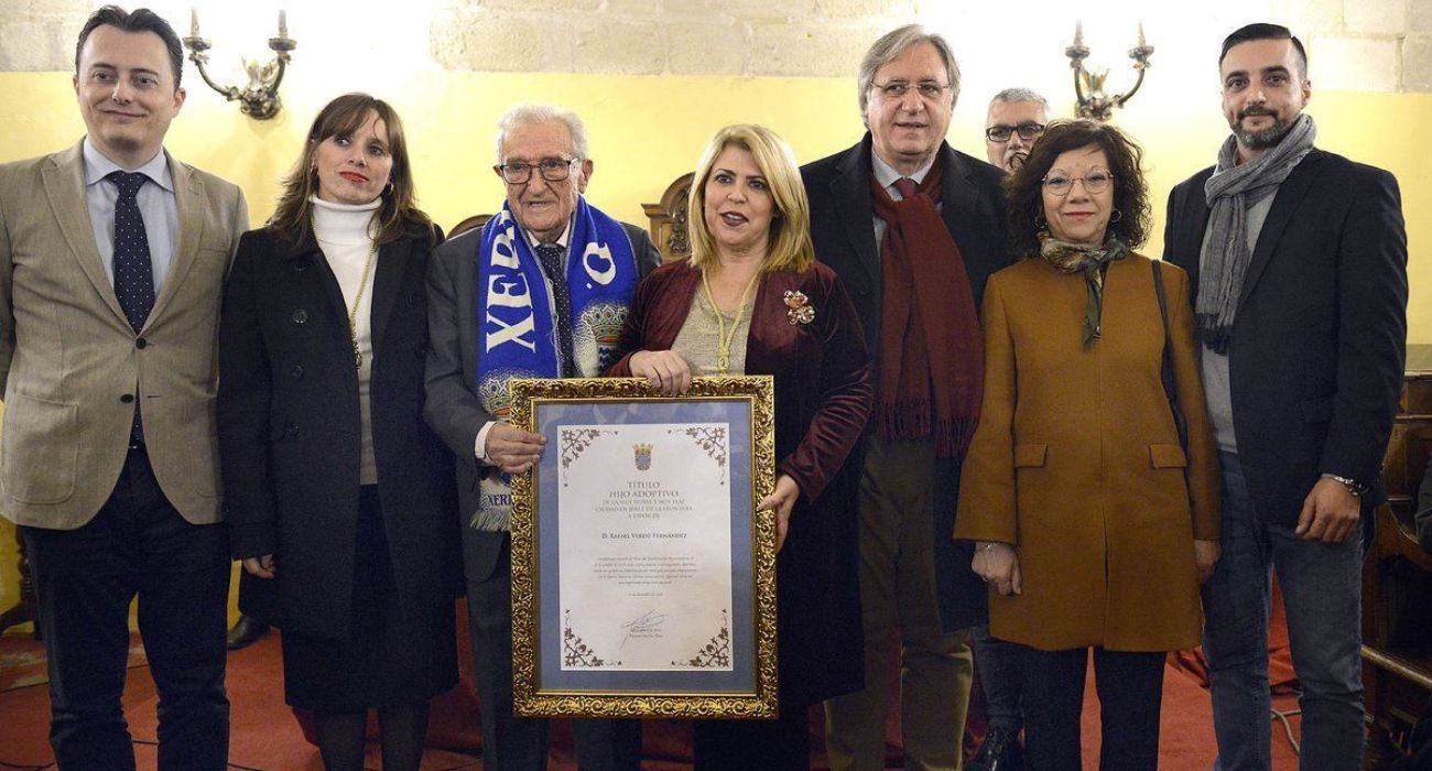 Rafa Verdú, el día que le entregaron el título honorífico de Hijo Adoptivo de Jerez.