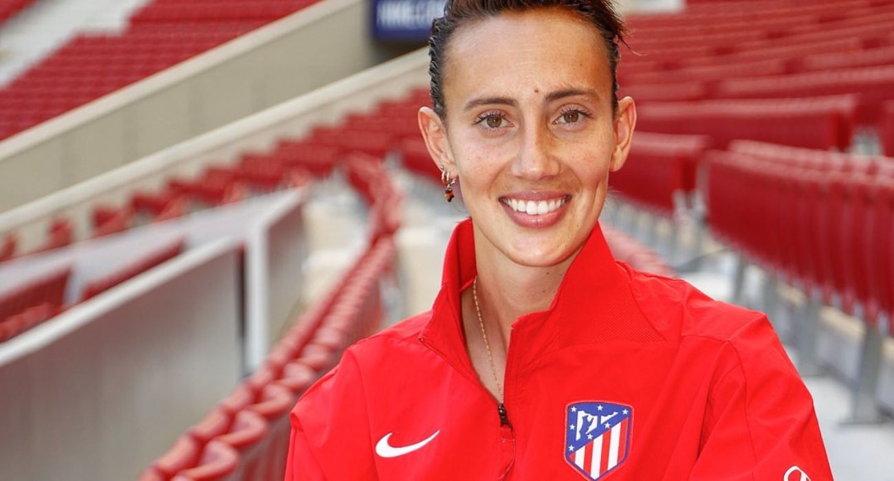 Virginia Torrecilla, jugadora del Atlético de Madrid e internacional por España.