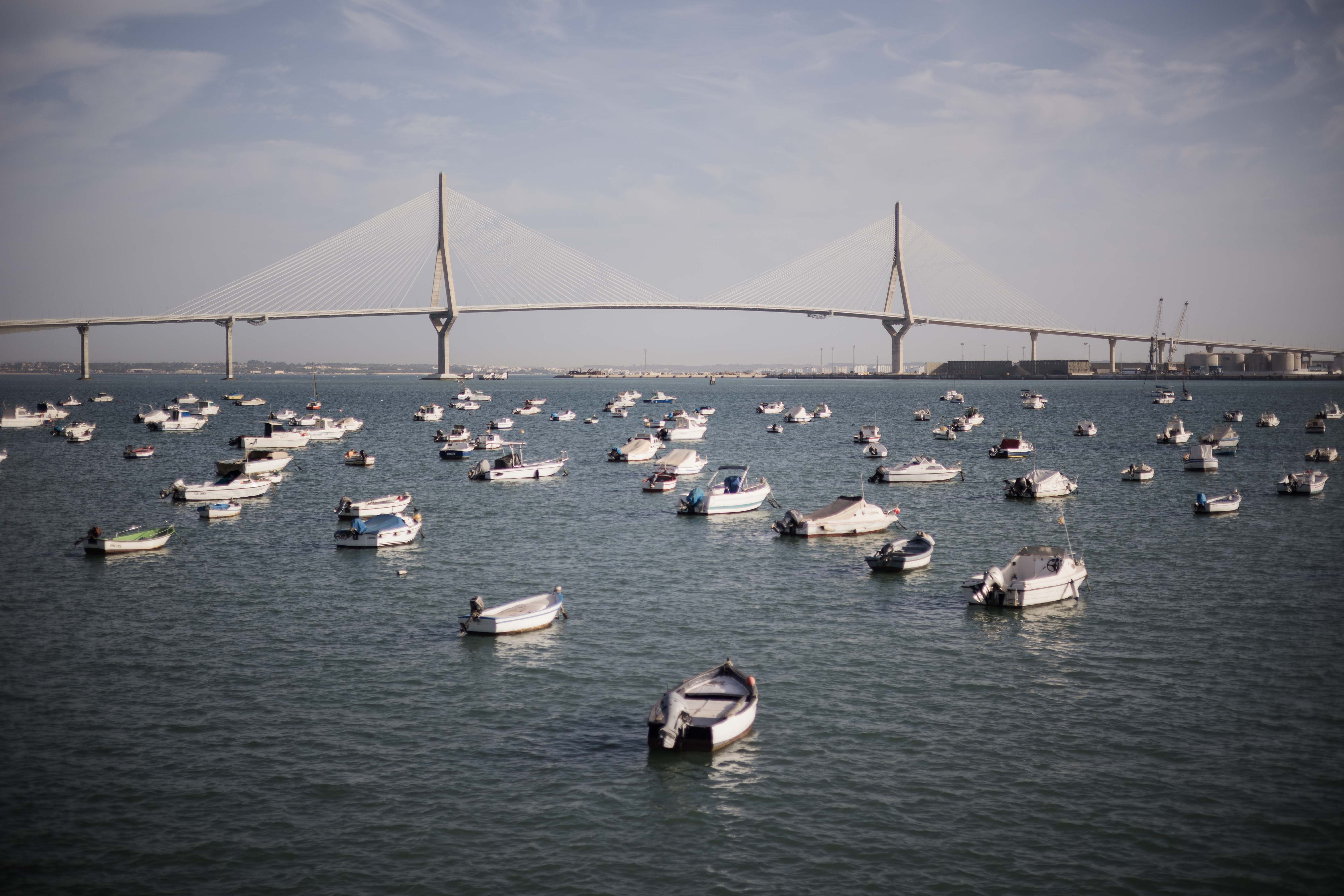 El puente de La Pepa, en la Bahía de Cádiz.