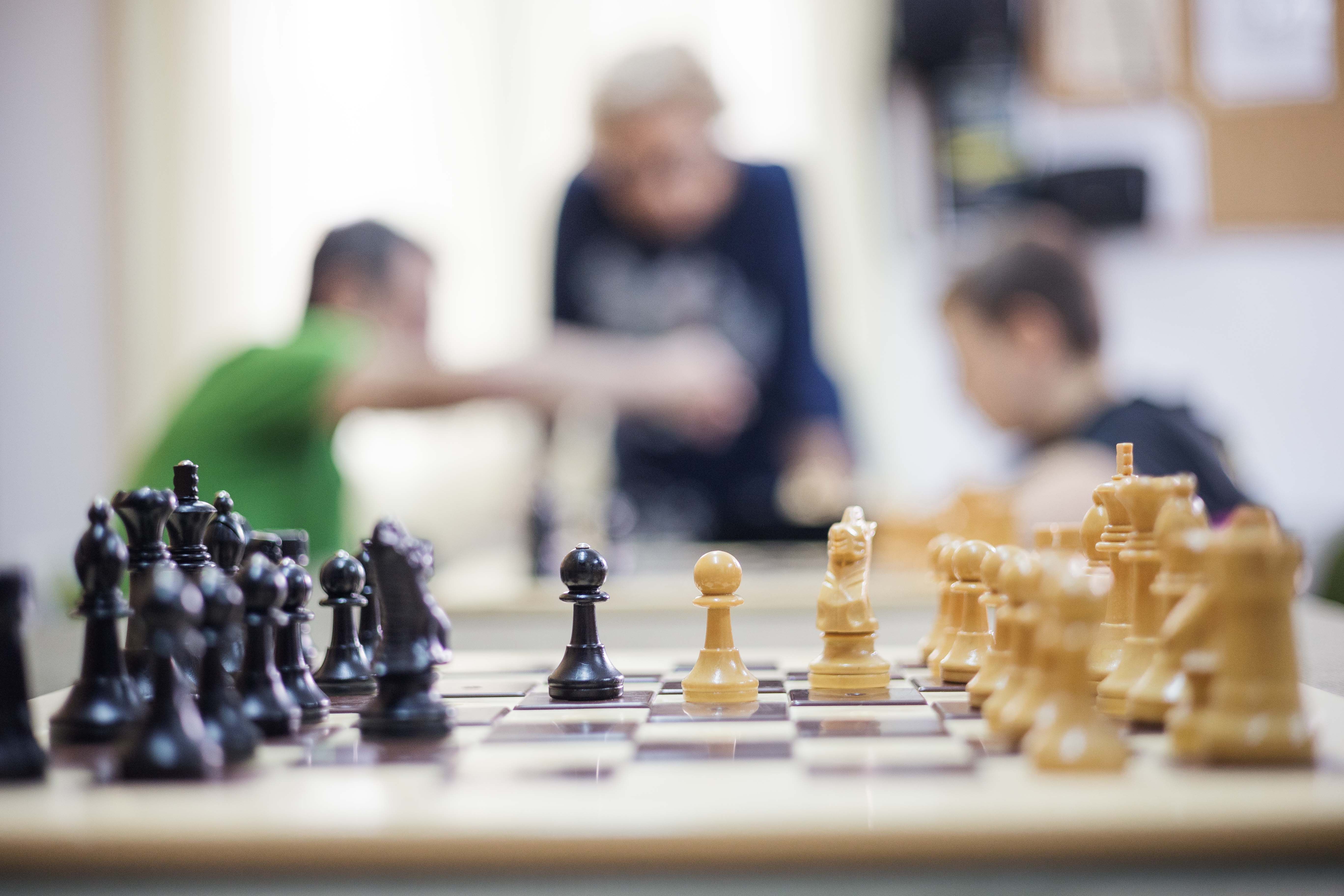Una partida de ajedrez en una imagen reciente. 