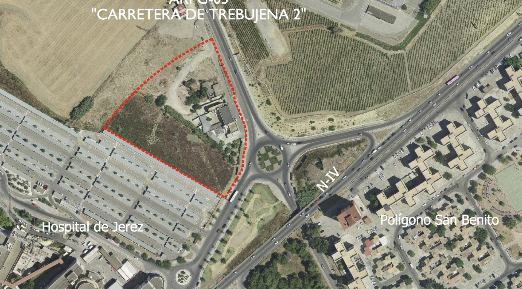 Hasta cuatro alturas en 13.000 metros junto al Hospital de Jerez para nuevos negocios.