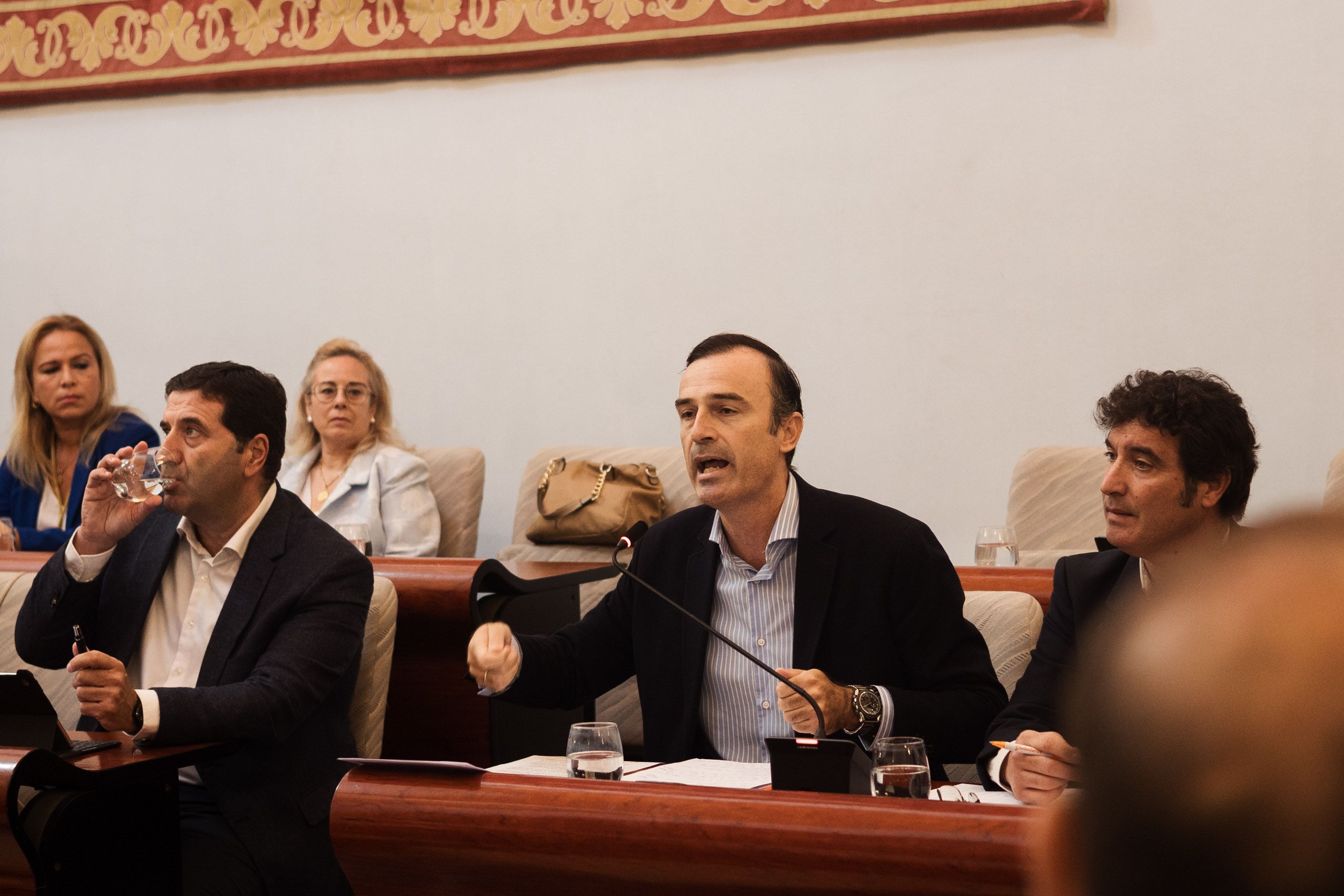  Manuel Méndez, en un pleno del Ayuntamiento de Jerez.