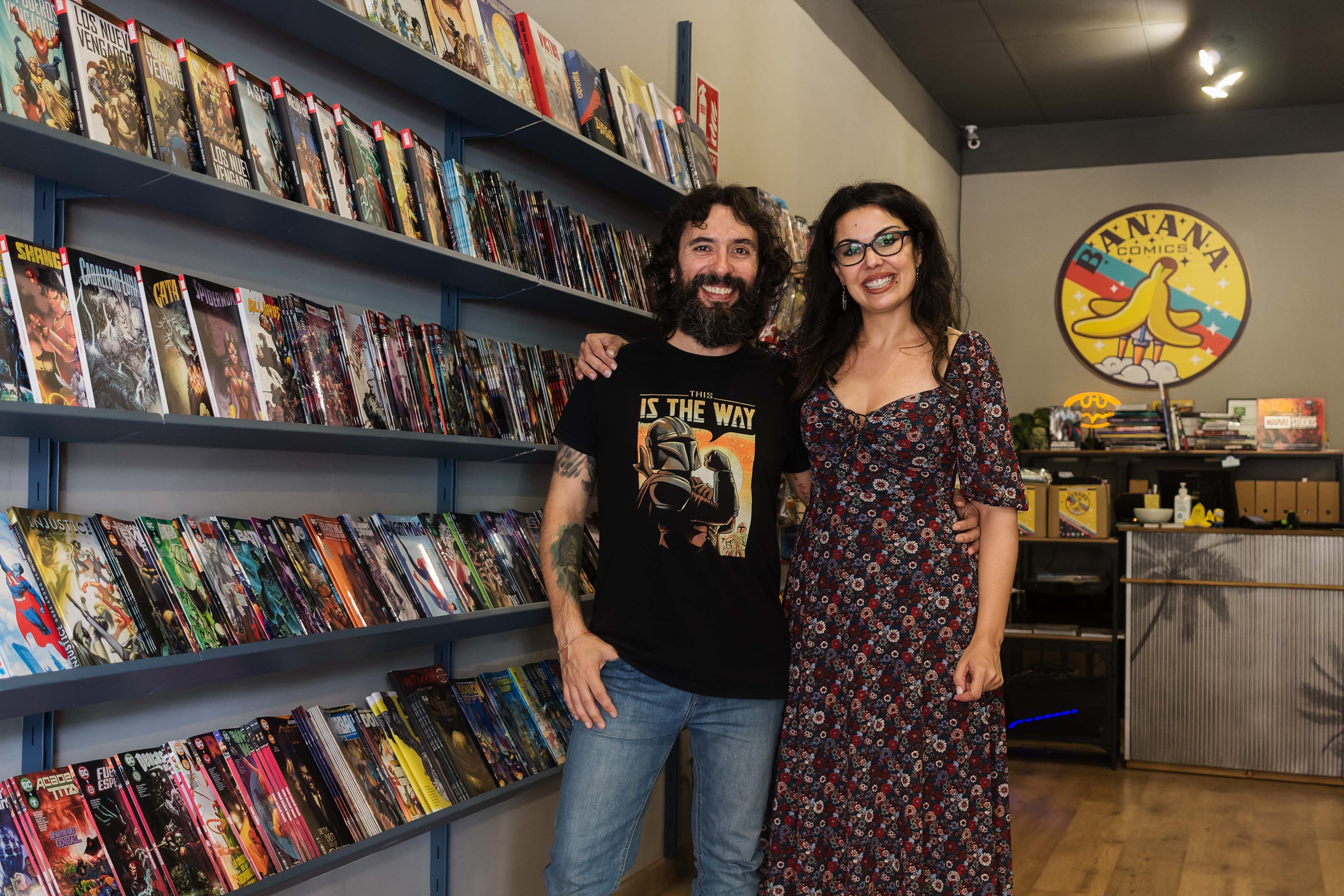 José y Laura, artífices de Banana Cómics.