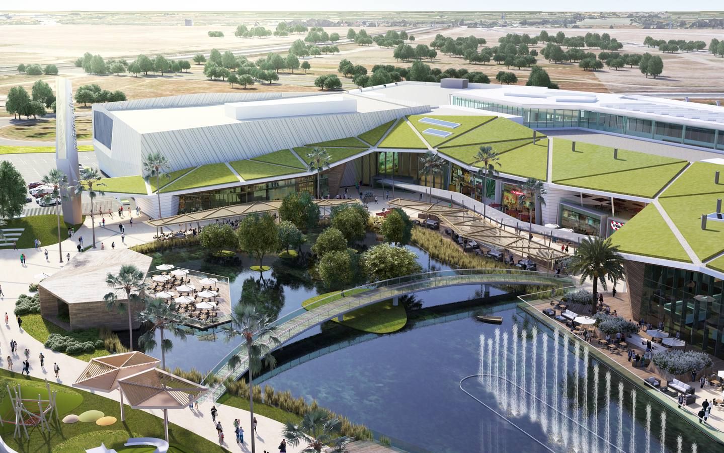 Así será el centro comercial de Palmas Altas.
