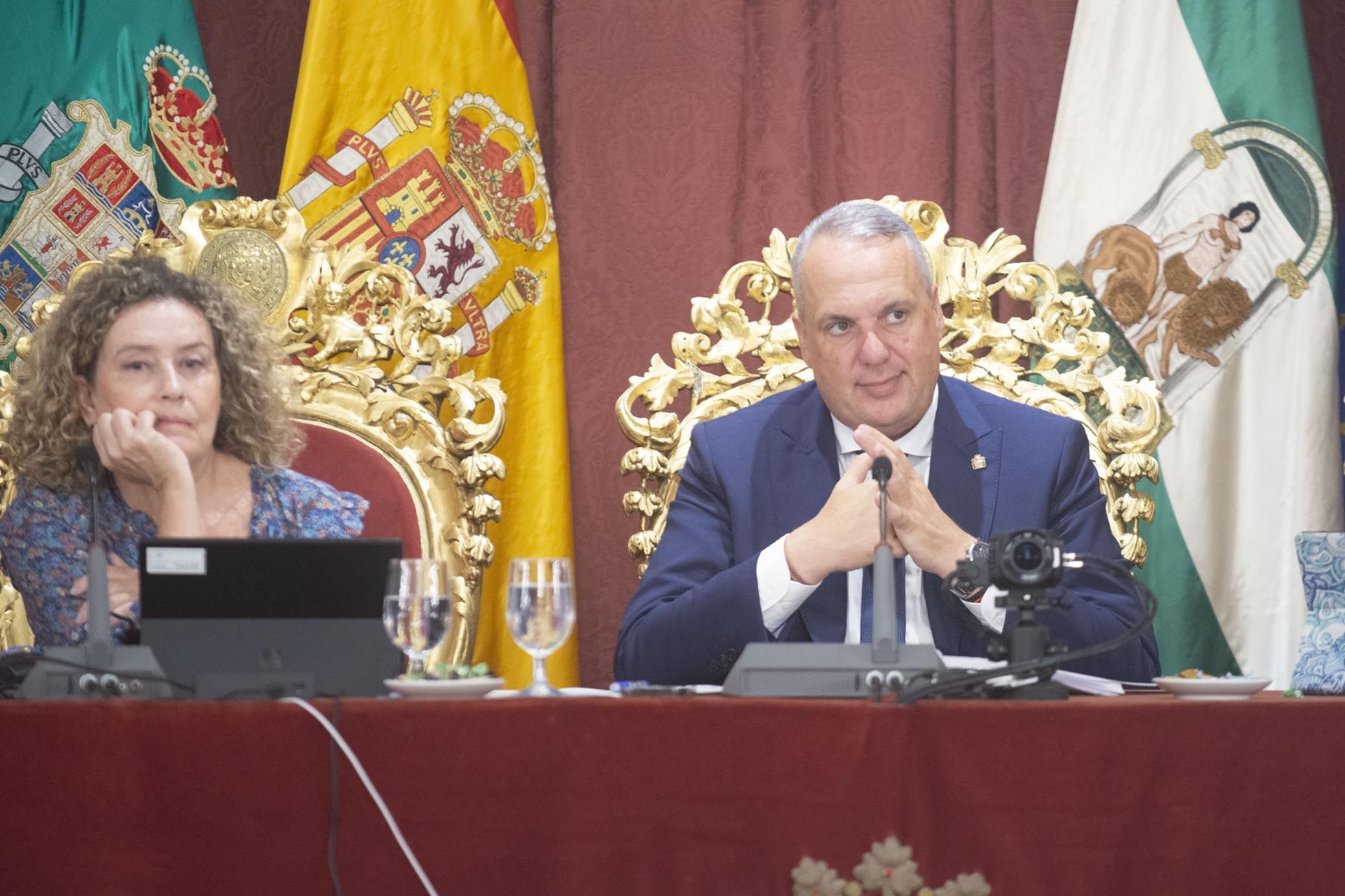 Juan Carlos Ruiz Boix, presidente de Diputación de Cádiz, en el pleno de este pasado miércoles en el que, entre otras cosas, se ha demandado la recuperación del 'tren de la costa'.