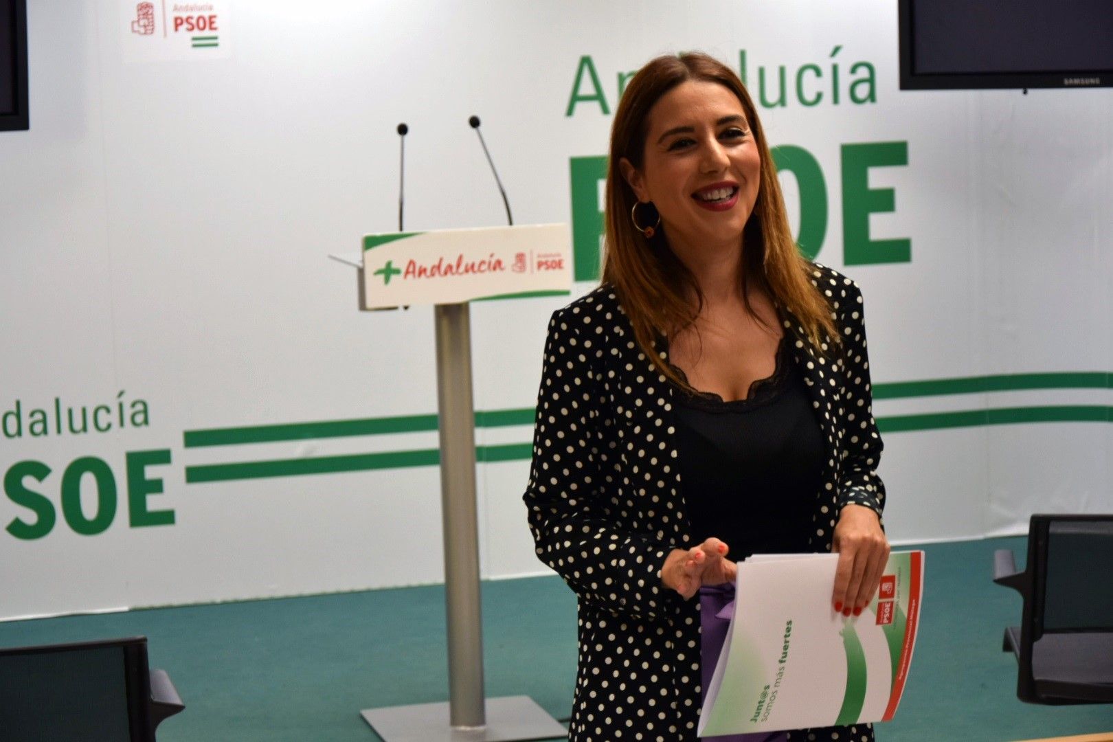 La secretaria de Políticas Migratorias y Andaluces en el Exterior del PSOE de Andalucía, Beatriz Rubiño, en una imagen de archivo.