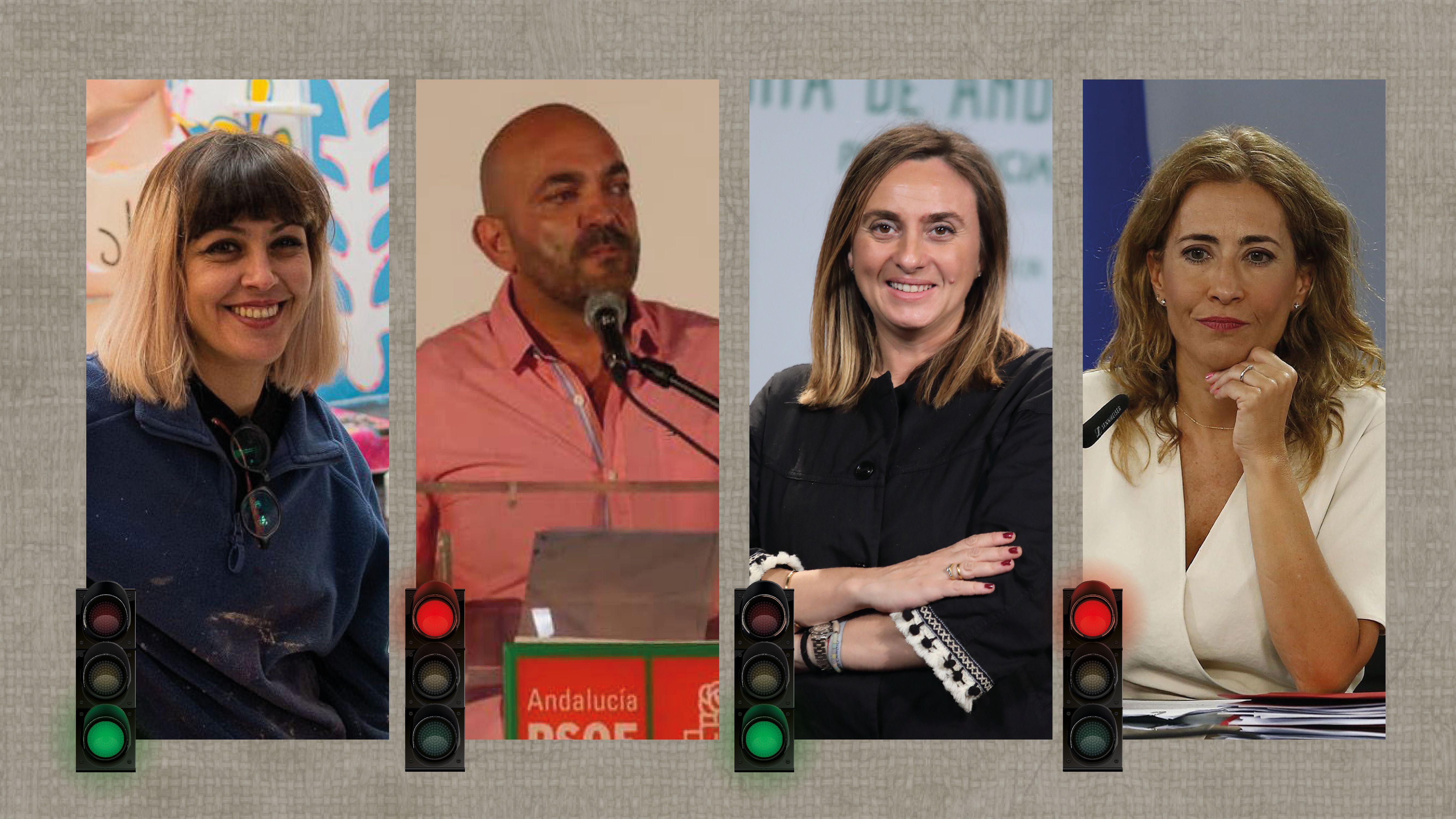 Las voces y afonías de esta semana. De izquierda a derecha: Ana Barriga, Francis Ardila, Marifán Carazo y Raquel Sánchez.