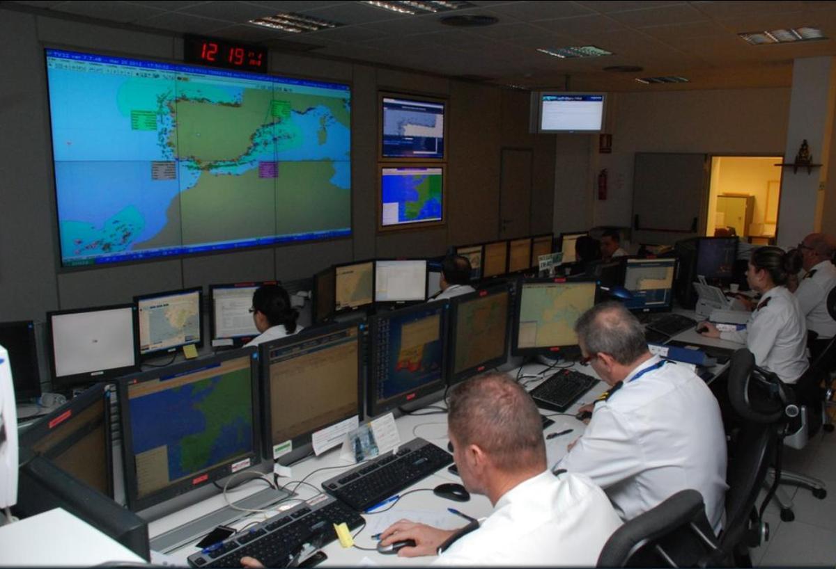 El Centro de Operaciones y Vigilancia de Acción Marítima (Covam) de la Armada. MINISTERIO DEFENSA