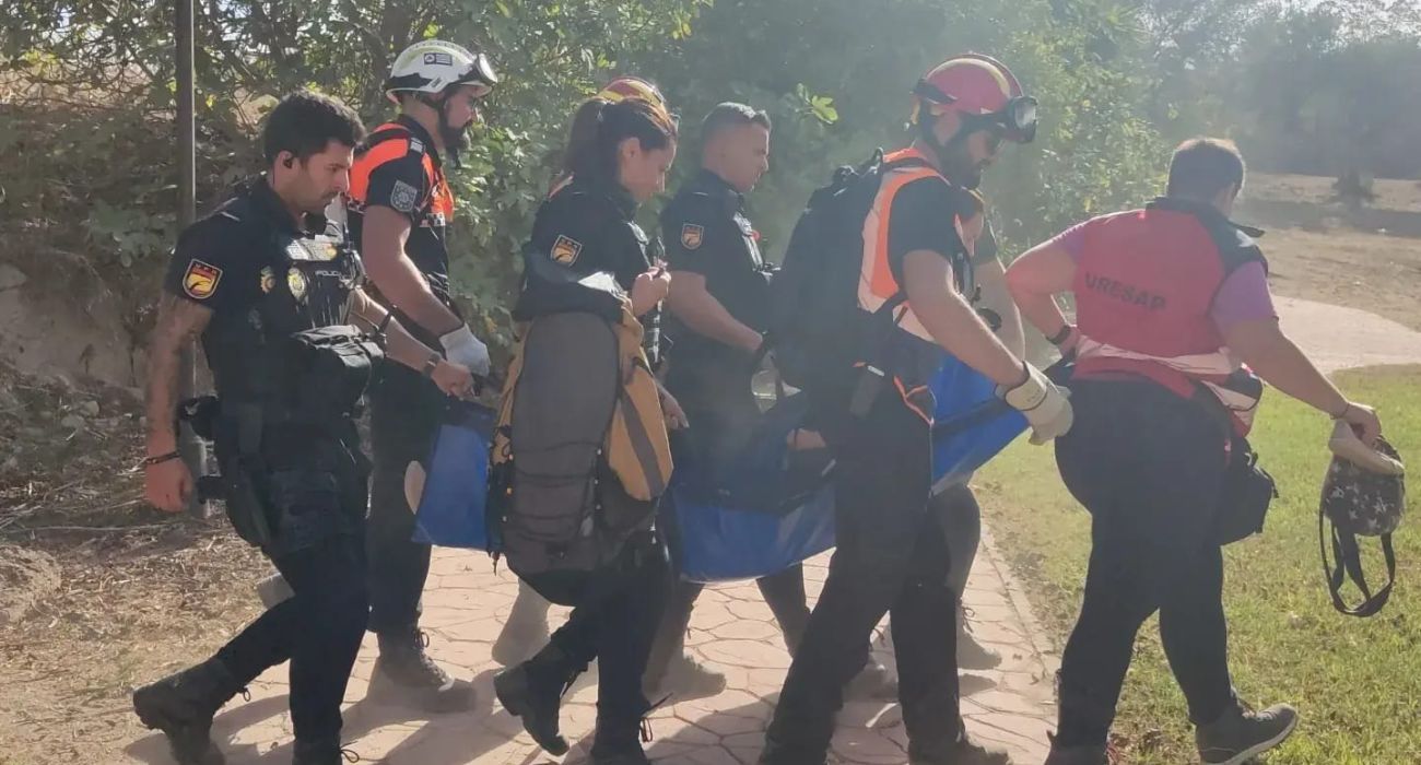 El equipo de rescate de la mujer desaparecida en Churriana.