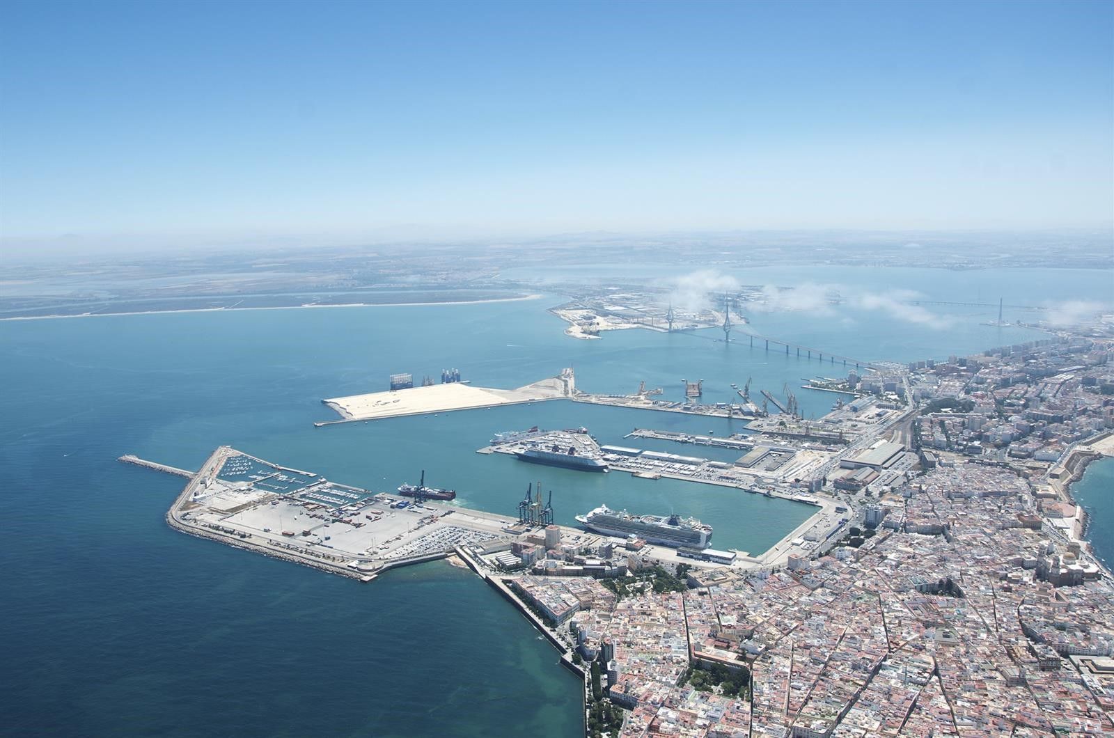 El Puerto de Cádiz, en una imagen aérea.
