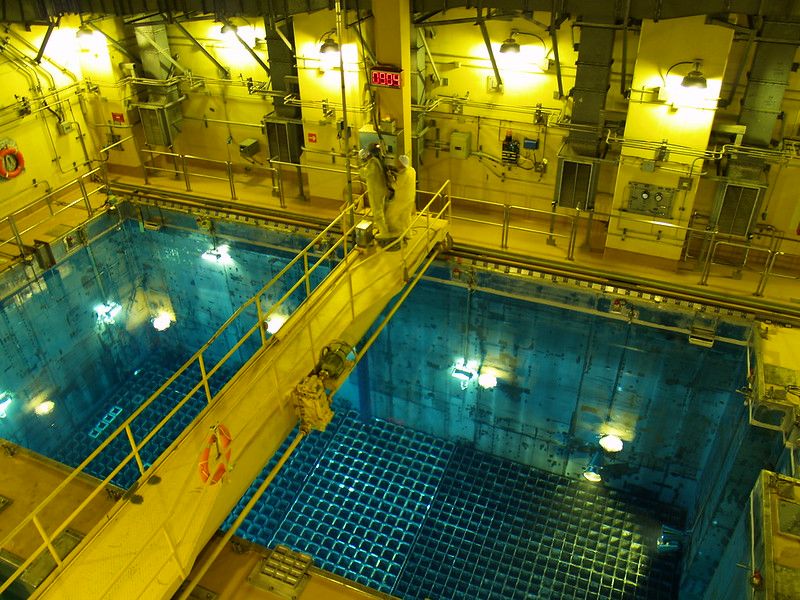 Piscina interior de la central nuclear de Vandellós II, en Tarragona. FORO NUCLEAR 
