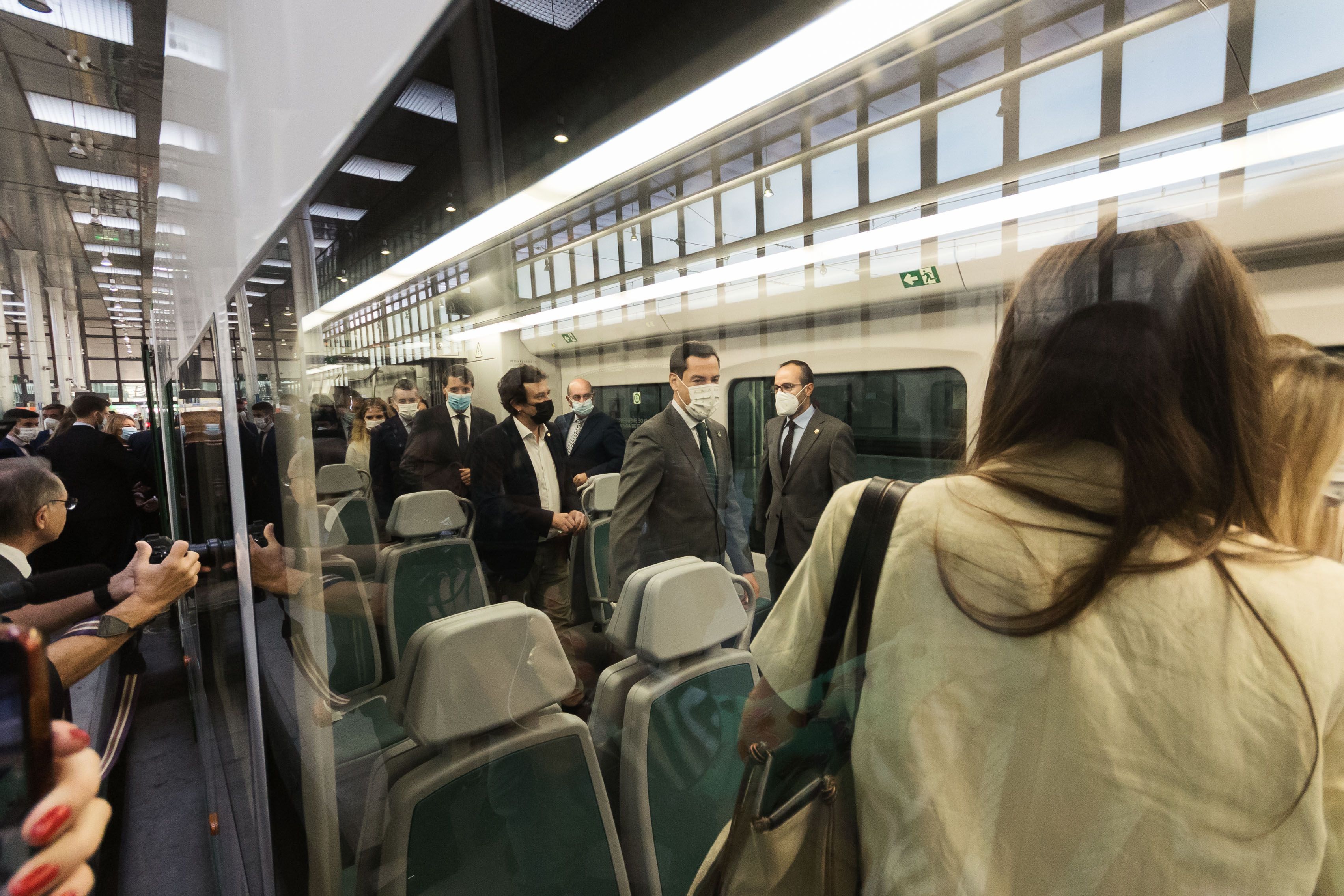 Foto del interior del vagón.