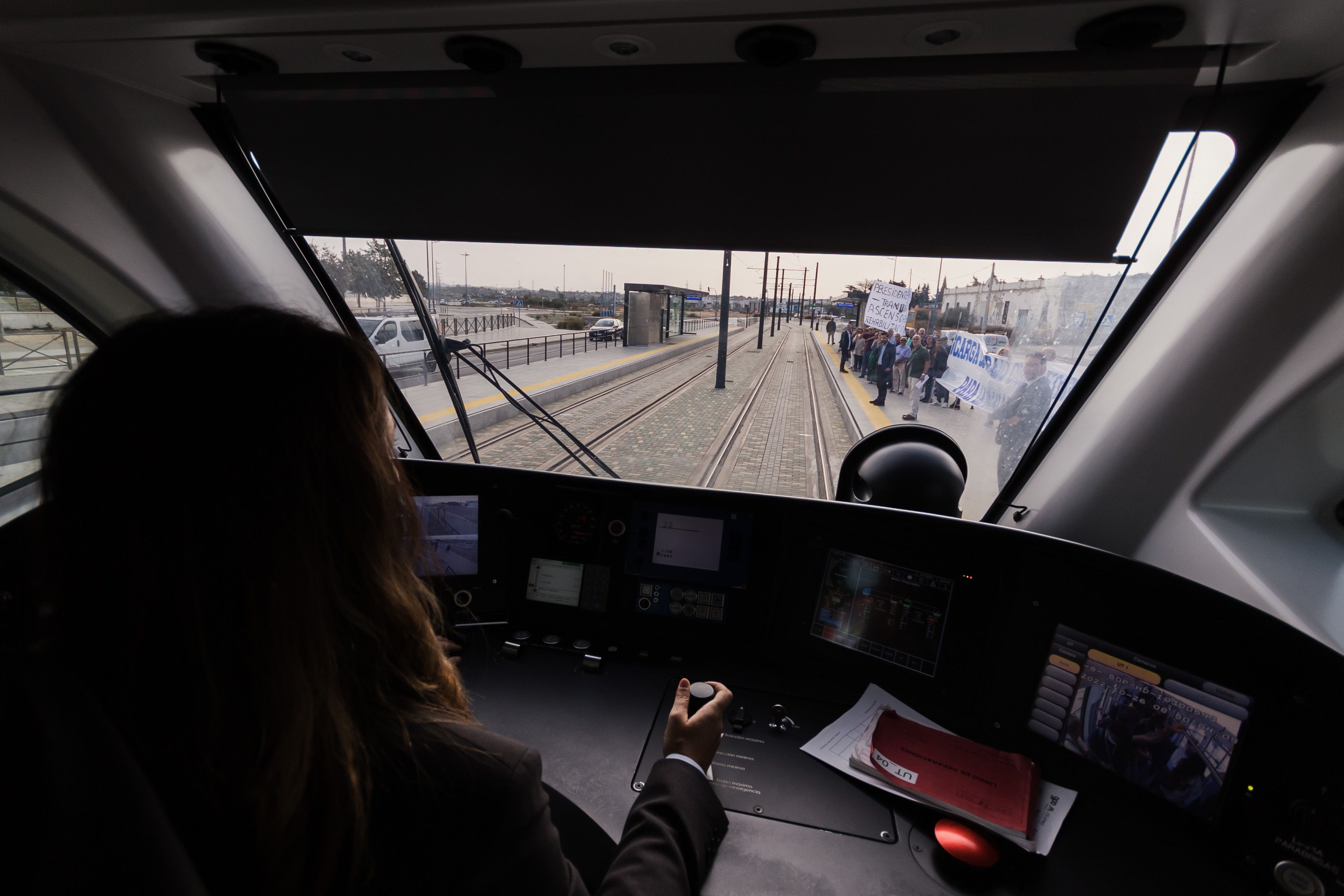 Un momento casi al final del viaje en Chiclana