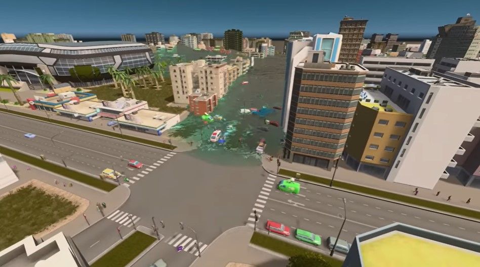 Ilutración 3D de cómo quedaría Cádiz tras un maremoto.   Amalio Gómez