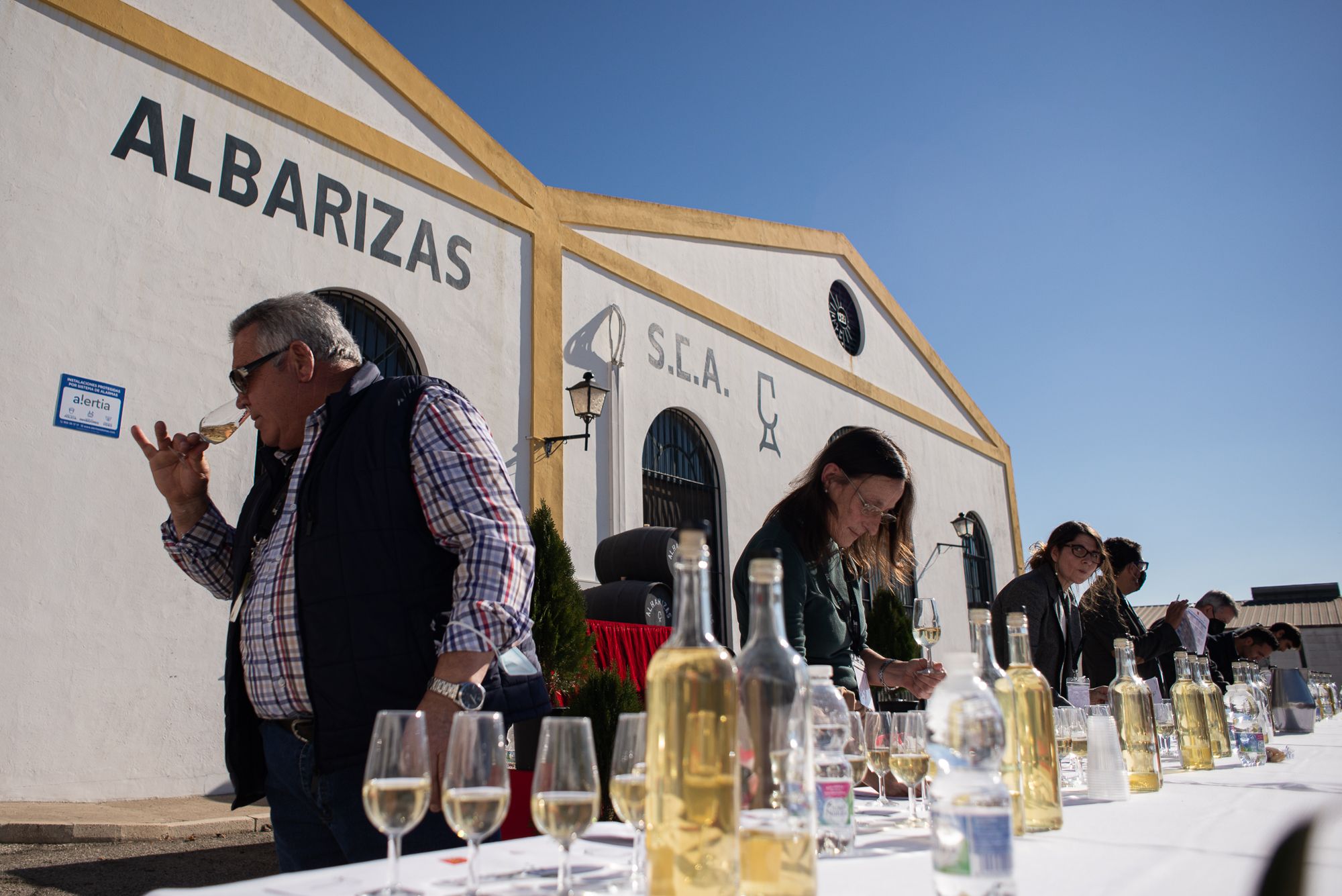 Una pasada edición del Concurso de Mosto de Trebujena.