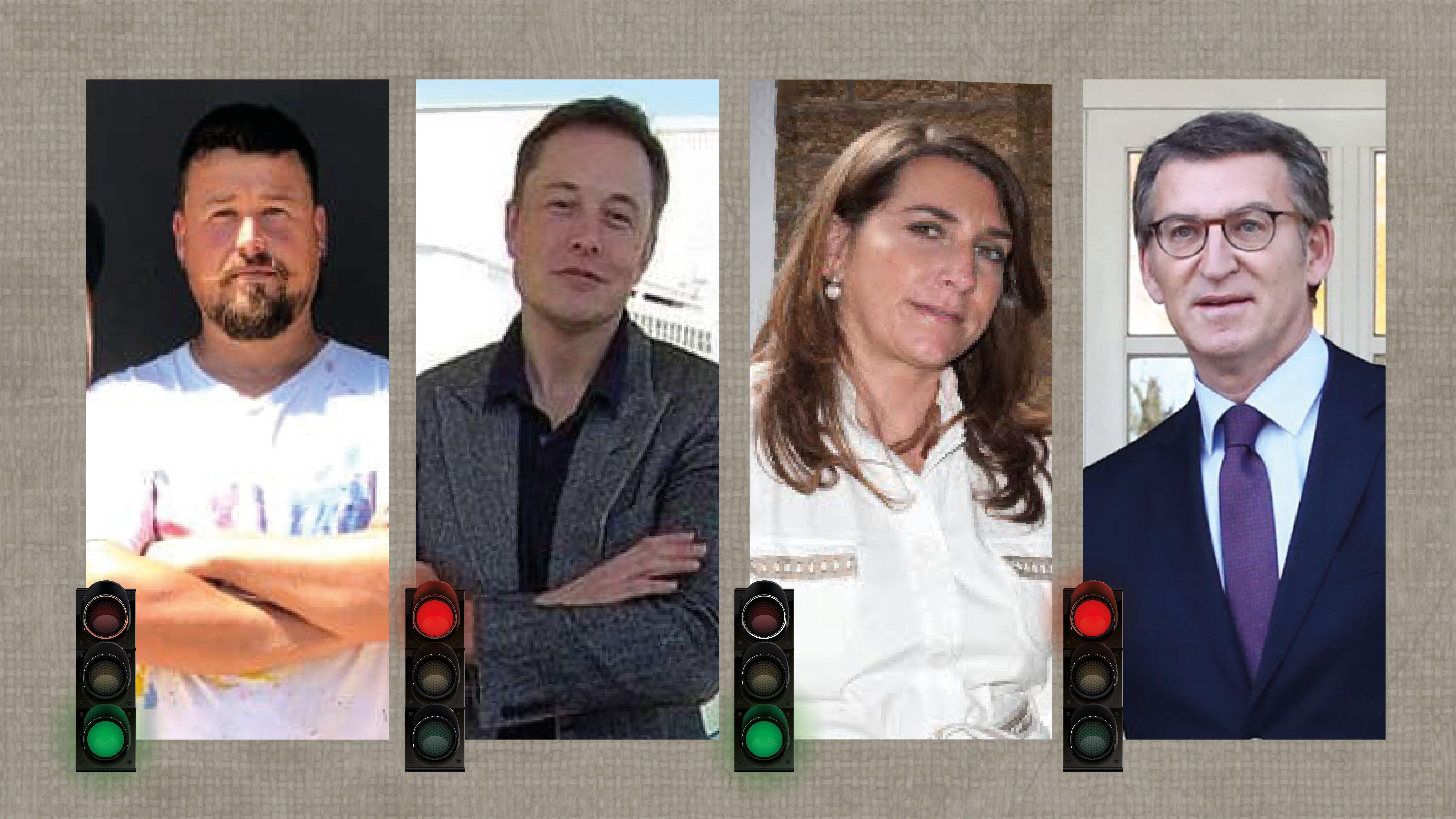 Voces y afonías: Nauni69  Elon Musk, Inmaculada Olivero yAlberto Núñez Feijóo.