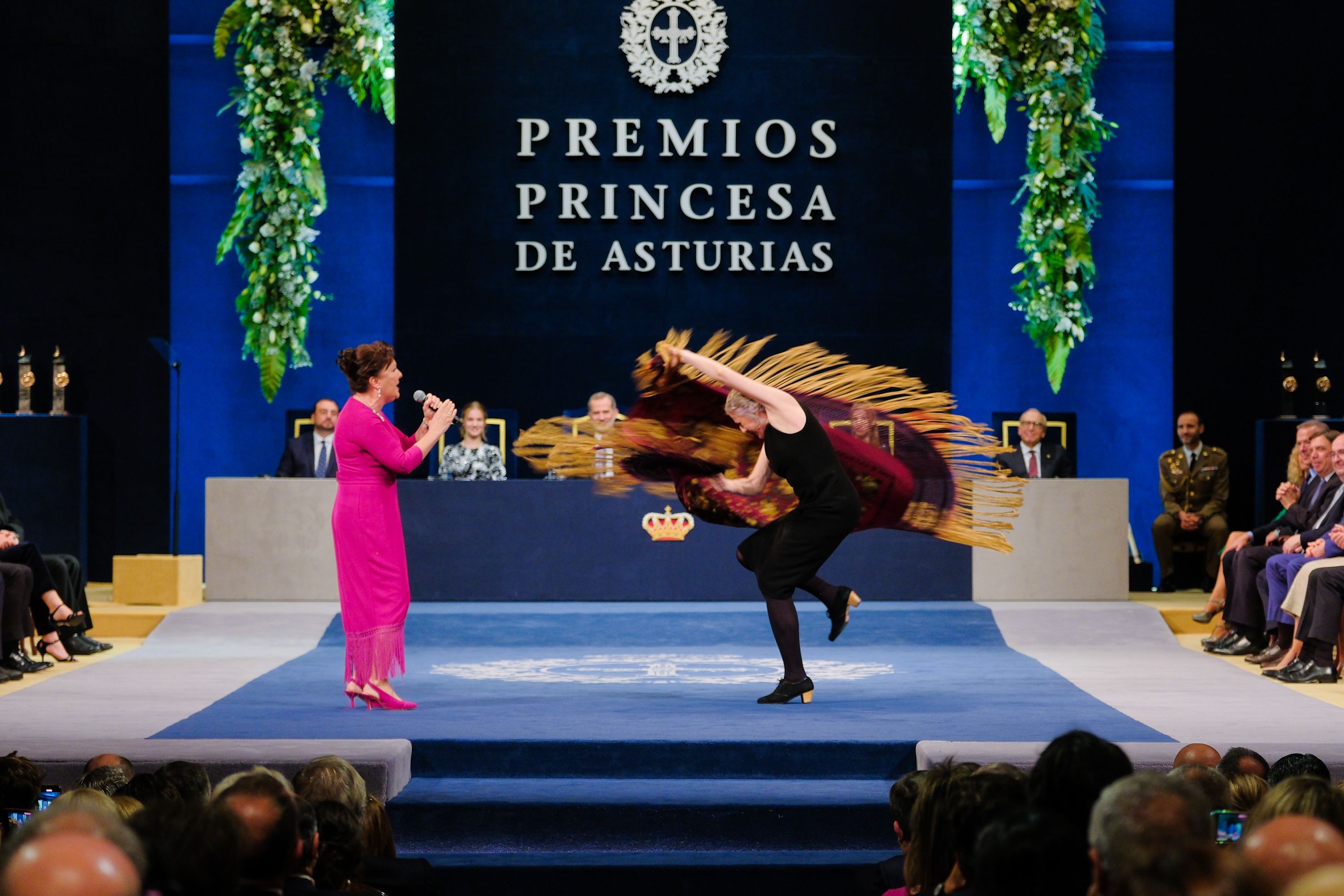 La impresionante actuación de Carmen Linares y María Pagés tras recibir el Premio Princesa de Asturias.