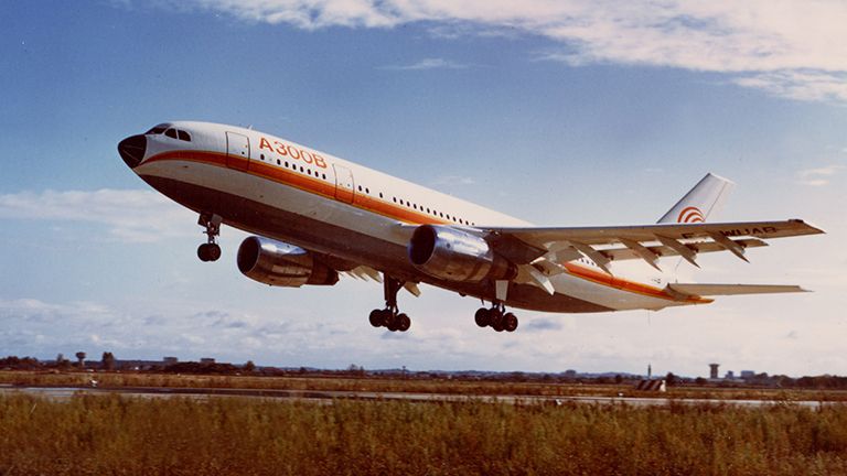 Primer despegue del A300 en Toulousse, hace 50 años. AIRBUS