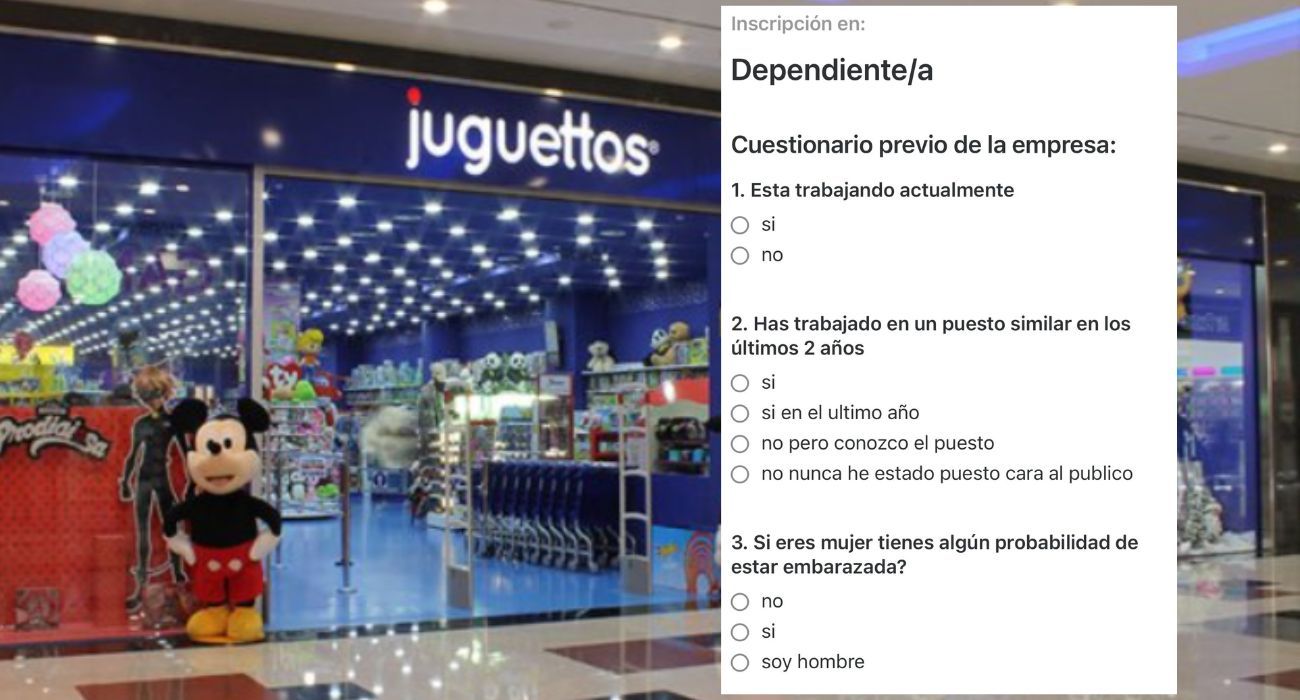 La pregunta discriminatoria formulada por la empresa Juguettos en una oferta de empleo.