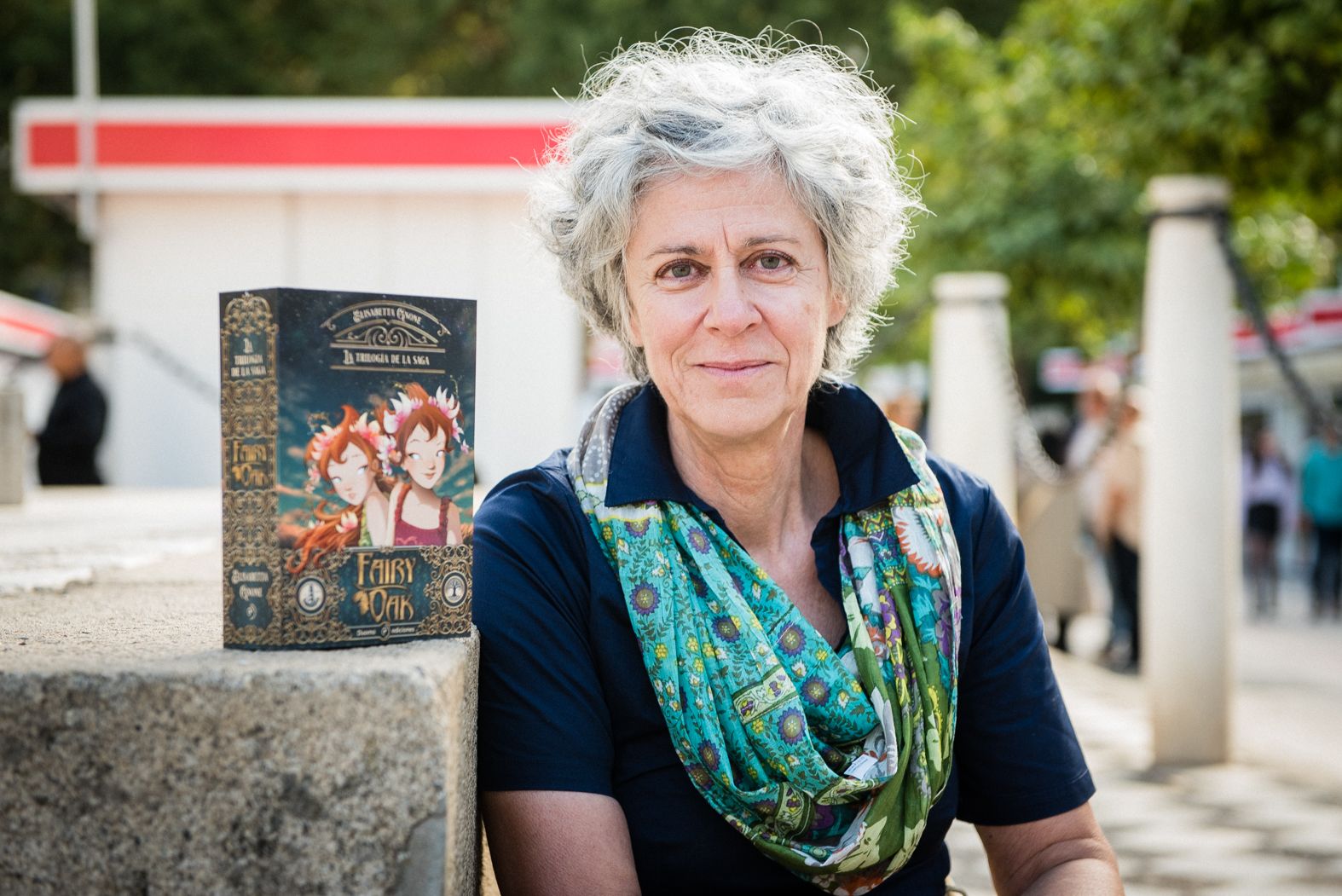 Elisabetta Gnone, autora de W.I.T.C.H y la saga fantástica 'Faity Oak' en la Feria del Libro de Sevilla.