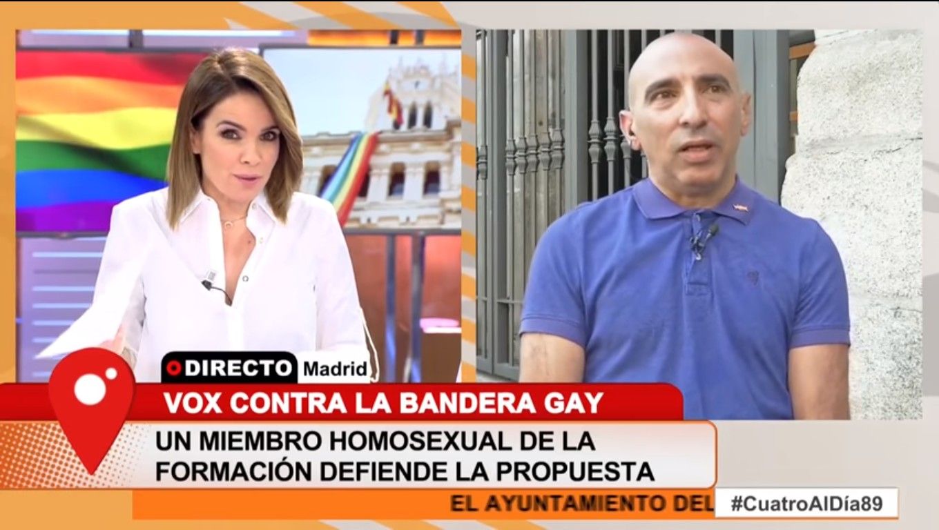 Un momento de la entrevista en Cuatro.