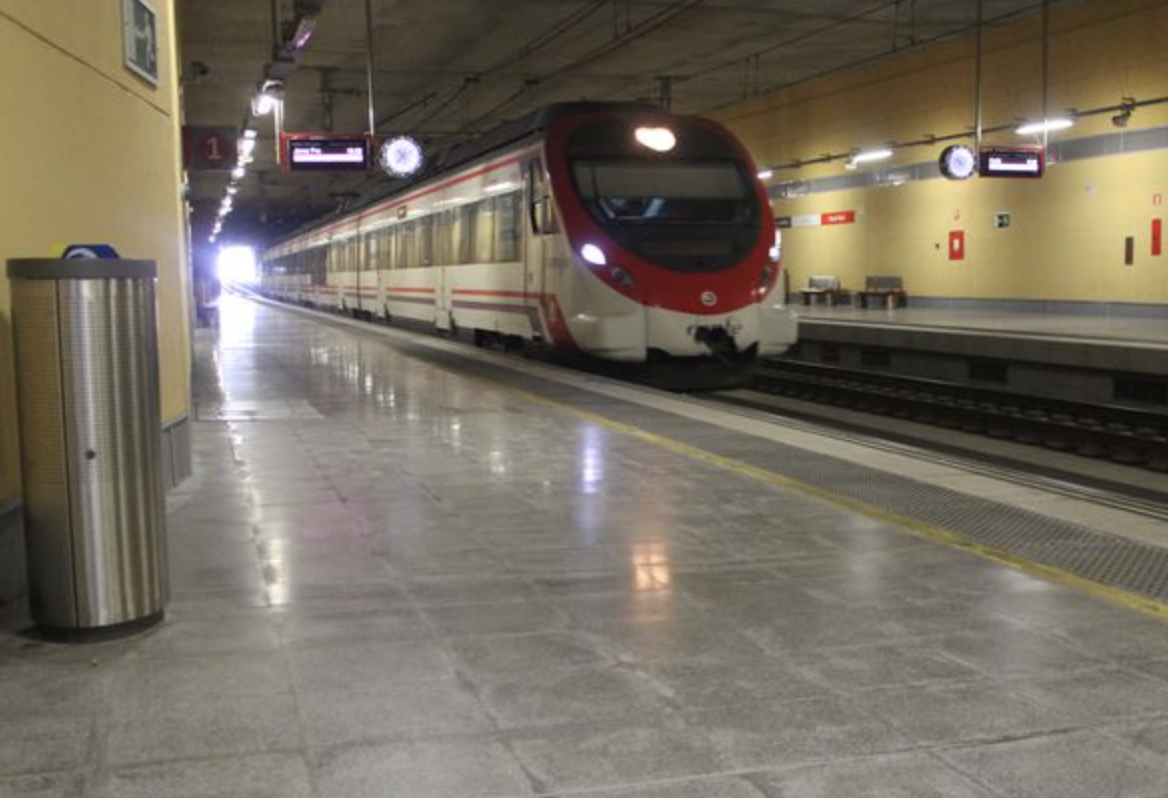 Imagen de la estación de tren de Puerto Real.