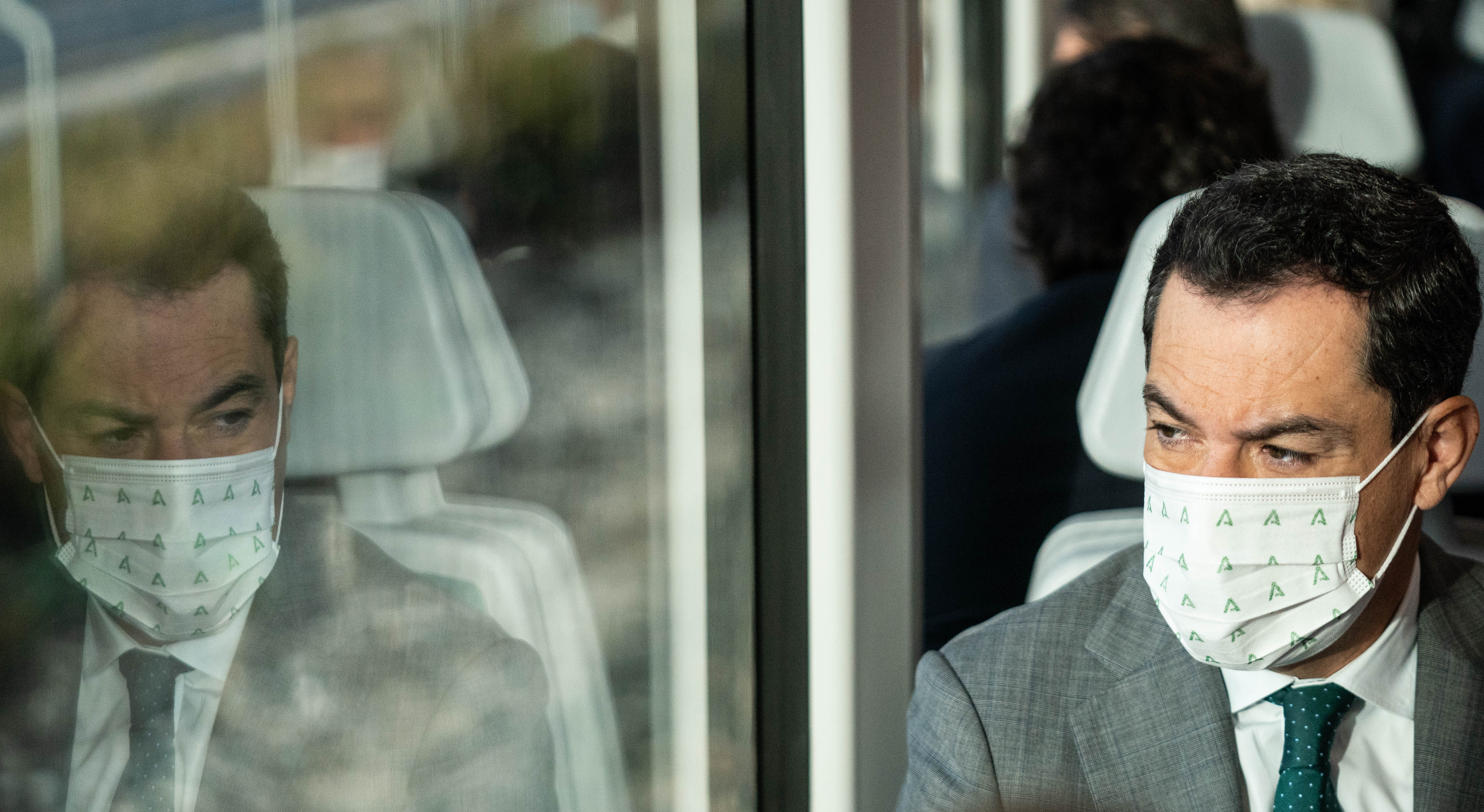 Moreno en la inauguración del tranvía.