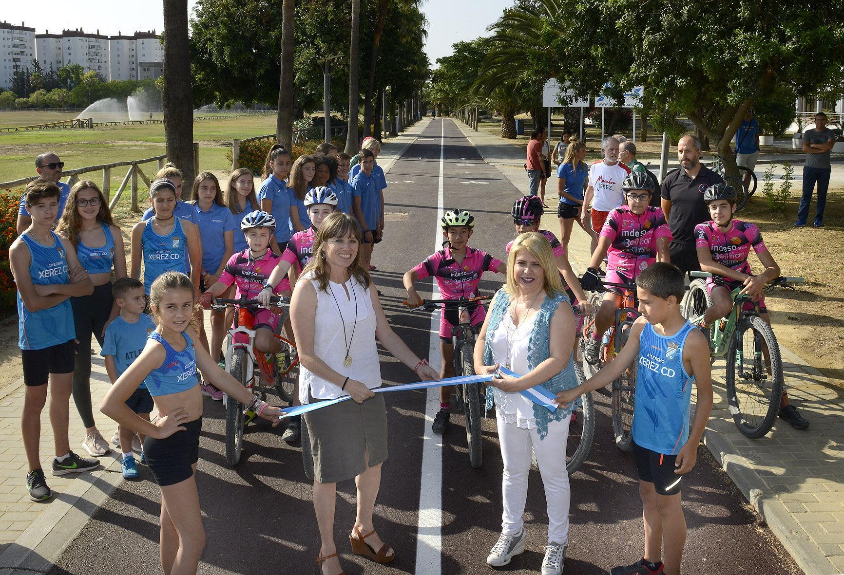 Inauguración de la elipse asfaltada de Chapín FOTO: AYTO JEREZ