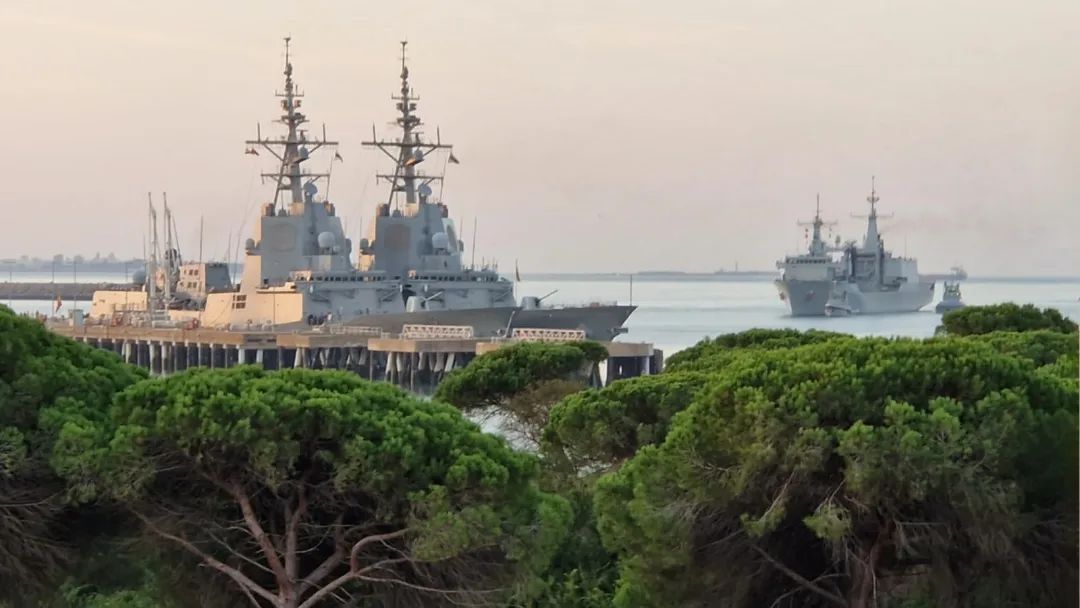Base Naval de Rota, las fragatas Méndez Núñez, Blas de Lezo y el Buque de Aprovisionamiento de Combate Cantabria, listos para participar en los ejercicios Nemo-22.  ARMADA