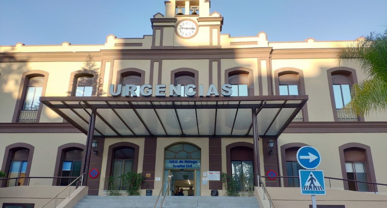 Las Urgencias del Hospital Regional de Málaga donde fue trasladado el joven abatido a tiros.