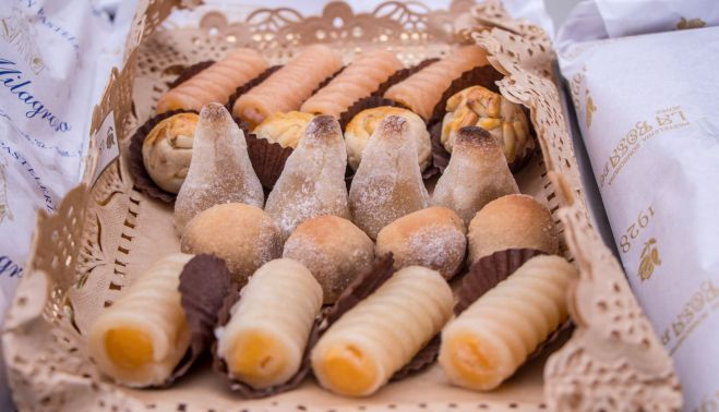 Algunos de los dulces típicos que se degustaron.