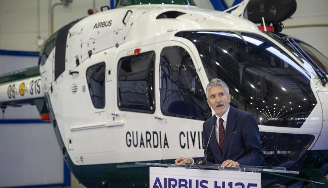 Entrega de las dos primeras unidades de helicópteros Airbus H135 para Policía Nacional y Guardia Civil . MIGUEL BERROCAL