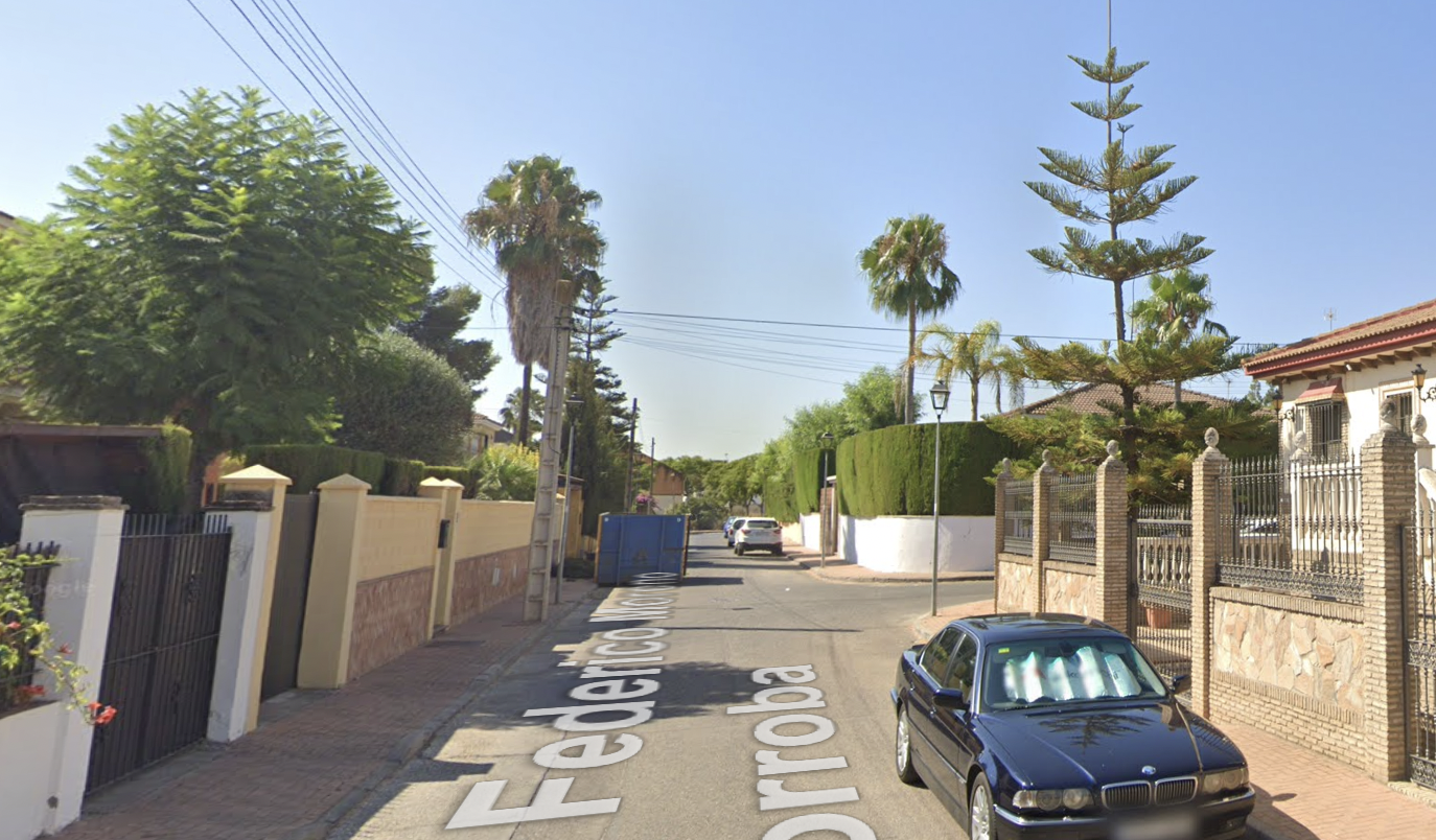 Imagen de Google Maps de la calle Federico Moreno Torroba de Palomares del Río, Sevilla.
