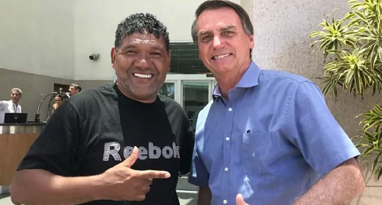 Donato, junto al anterior presidente de Brasil, Jair Bolsonaro. 