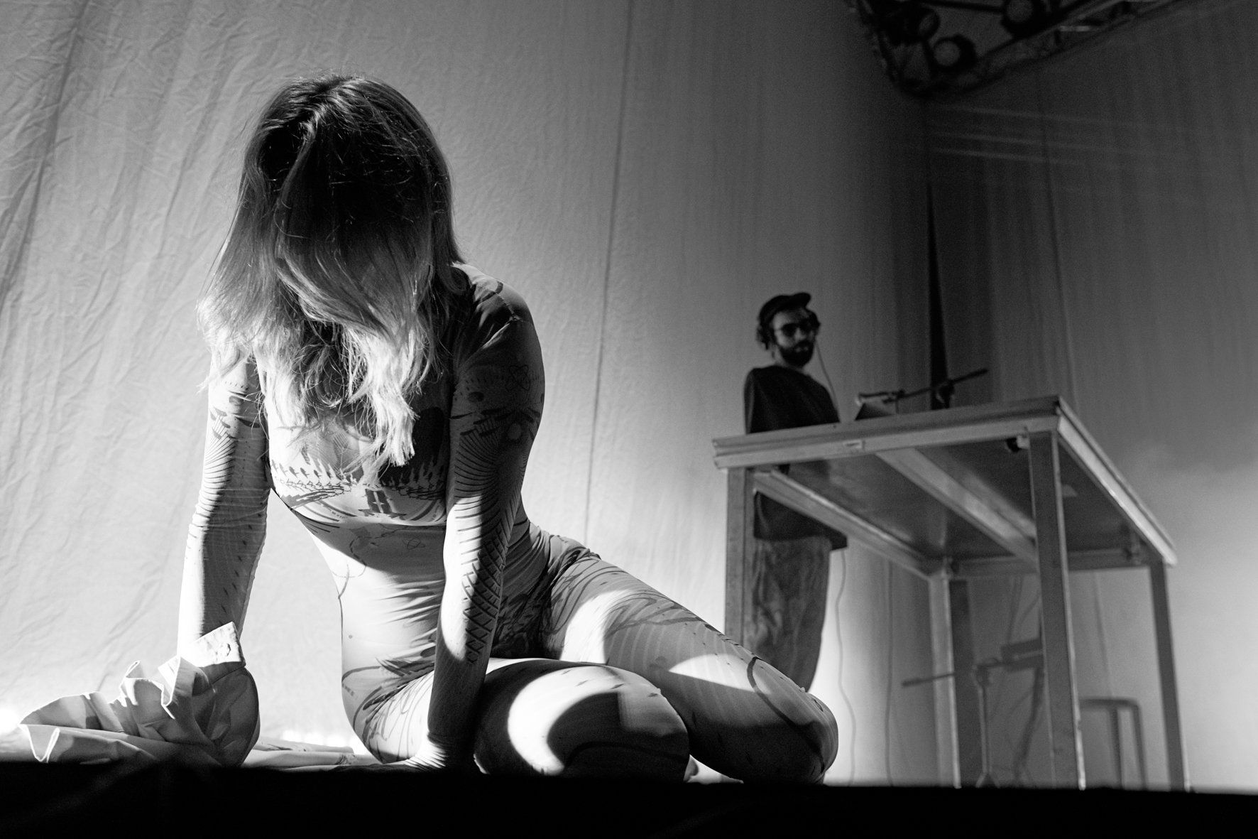 Rocío Márquez y Bronquio, durante el espectáculo 'Tercer cielo'.