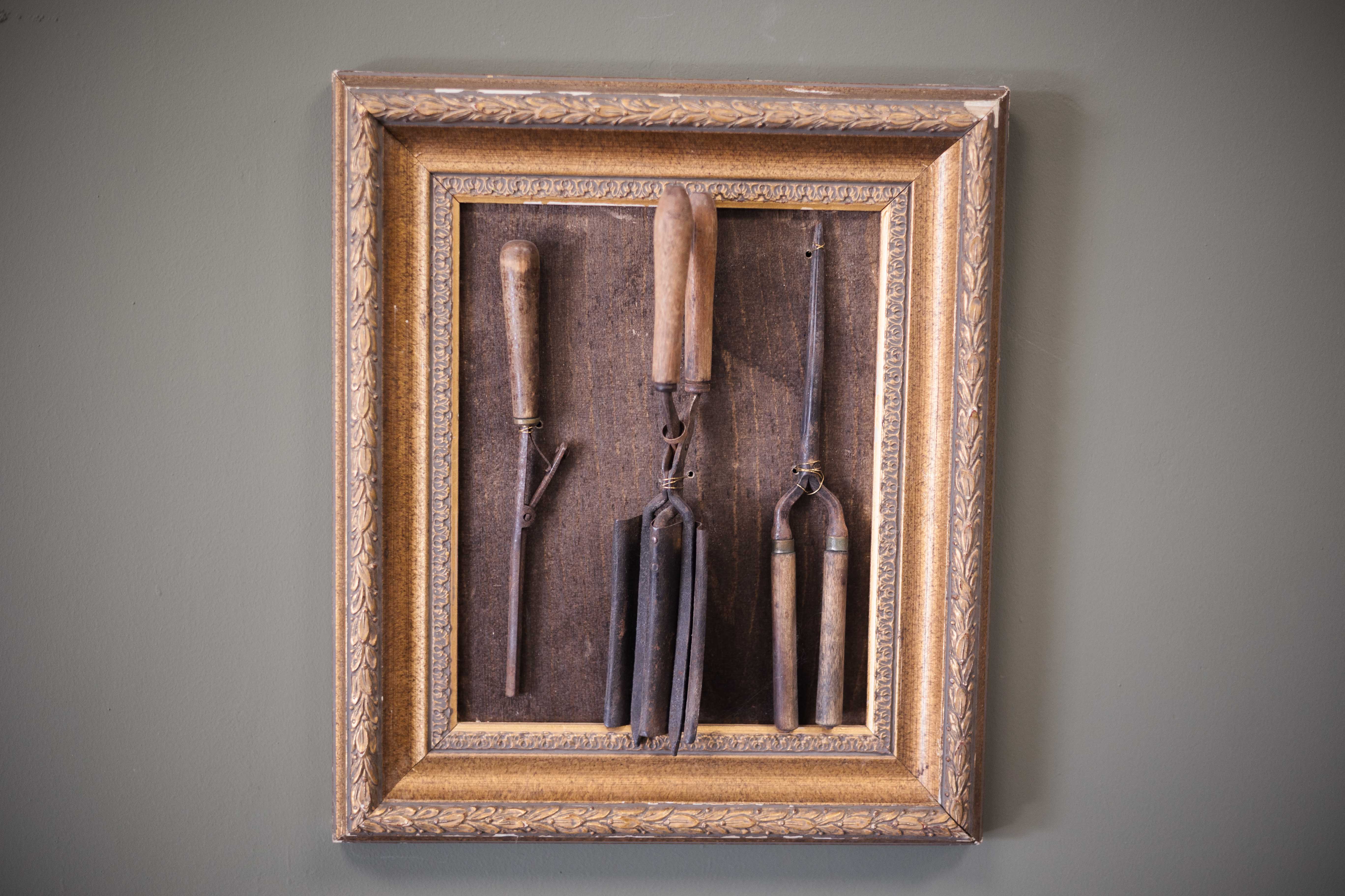 Utensilios antiguos de peluquería.