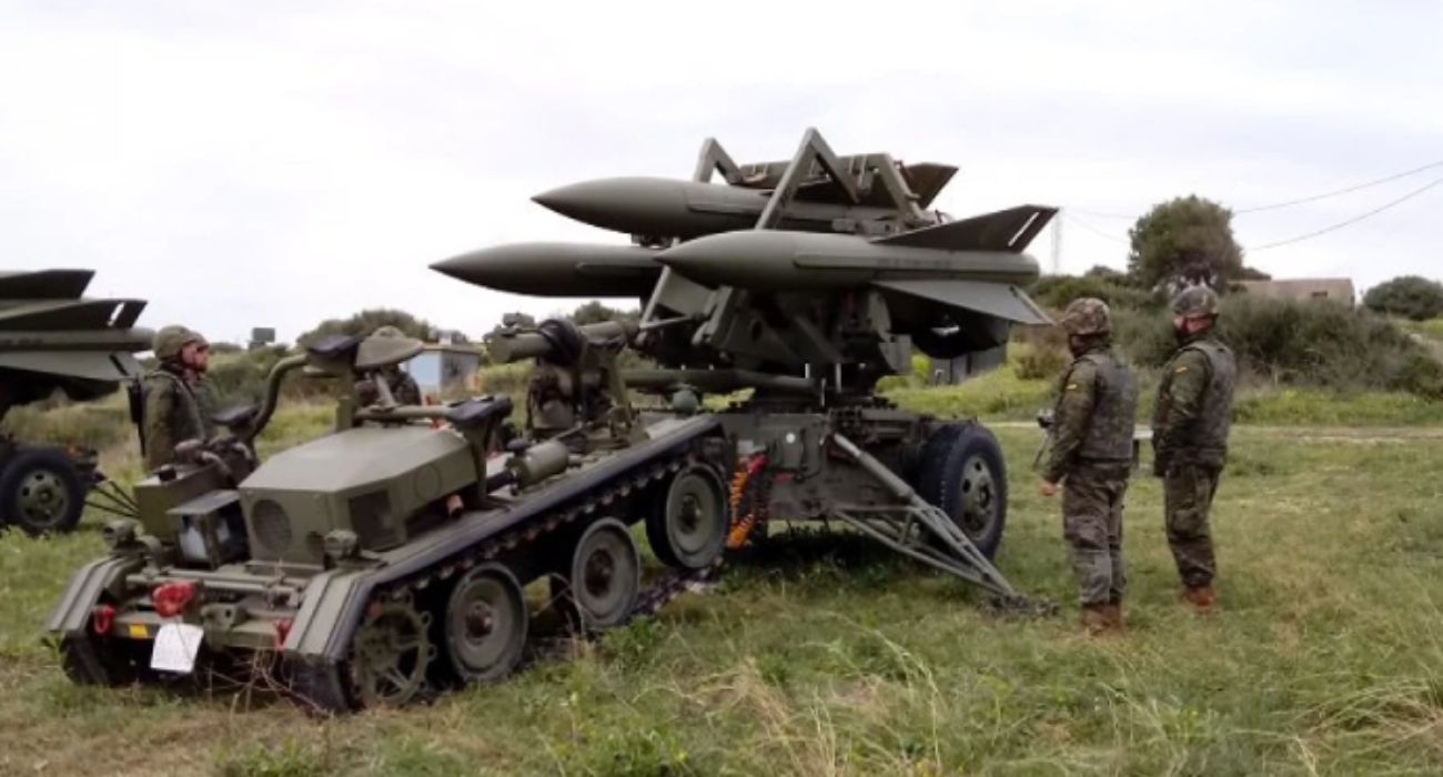 Lanzadores de misiles Hawks enviados por España a Polonia para ayudar a Ucrania.   EJÉRCITO DE TIERRA
