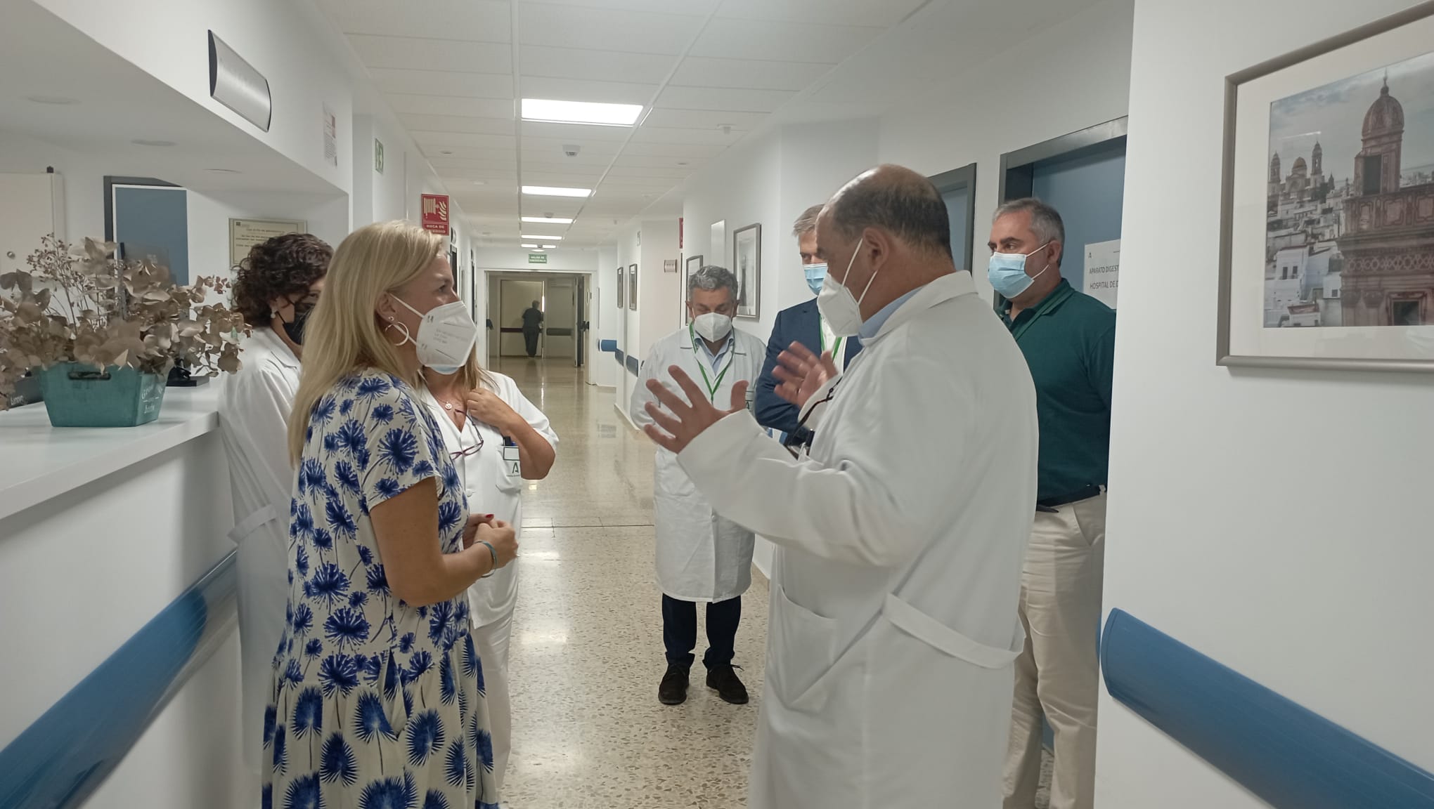 Visita de la delegada territorial de Salud, Eva Pajares.