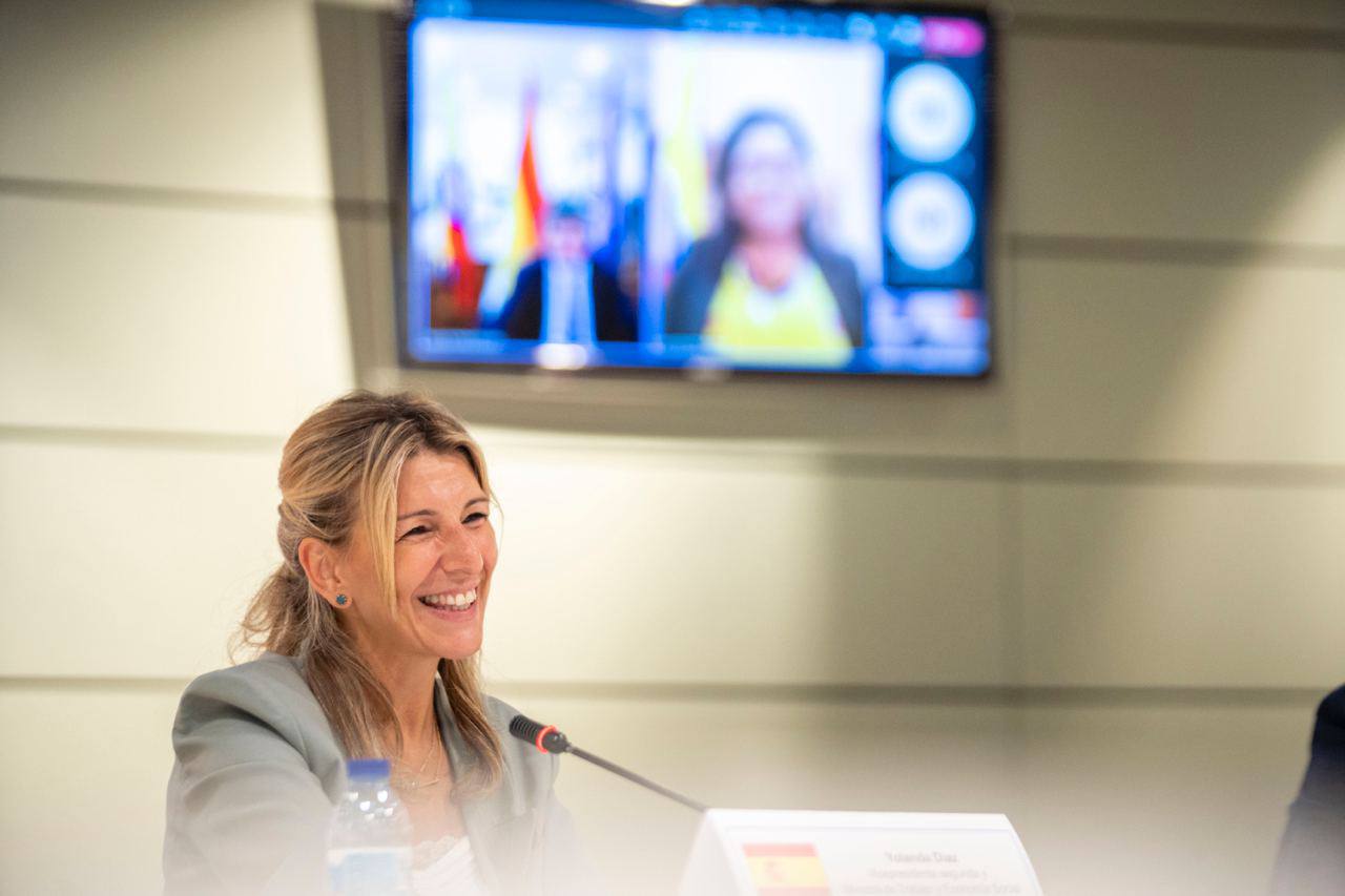 La vicepresidenta Yolanda Díaz.