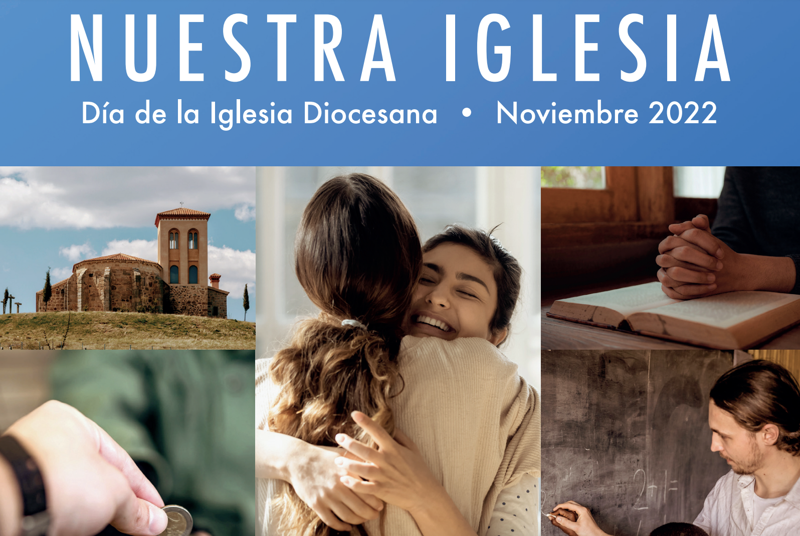 Cartel promocional del 'Dia de la Iglesia Diocesana' que se celebra el domingo.